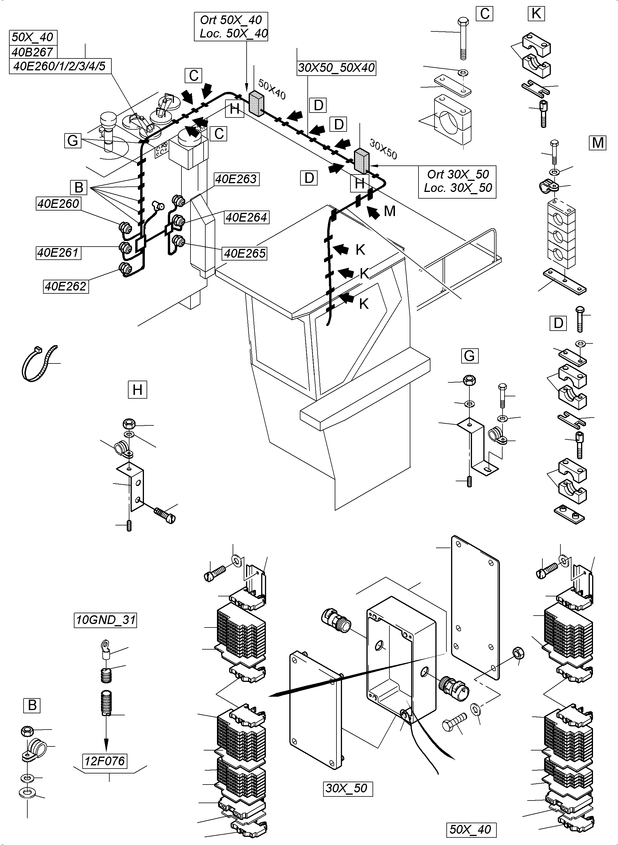 Кабельное соединение 950 852 40 KOMATSU
