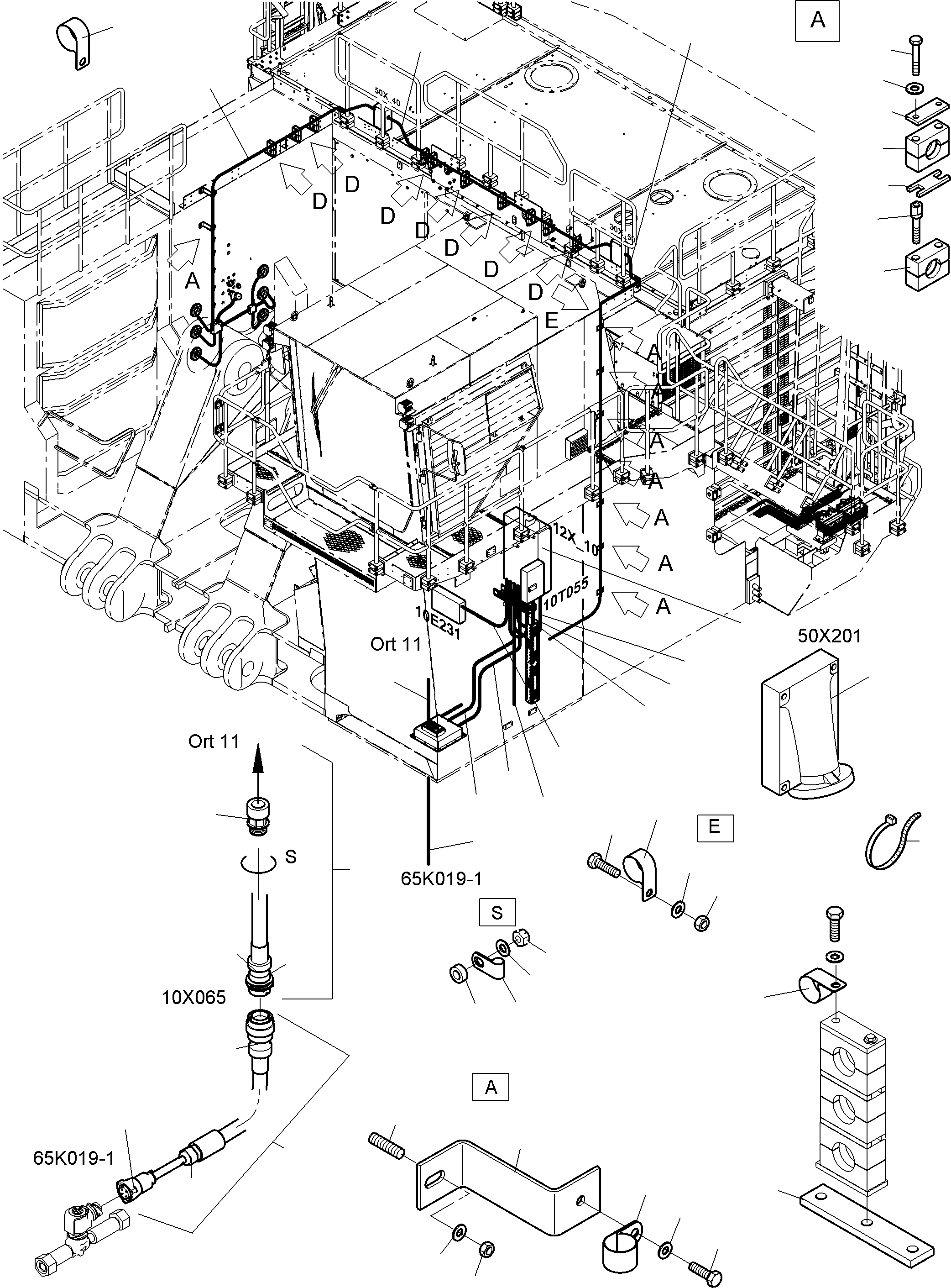 Switch box 993 191 40 KOMATSU