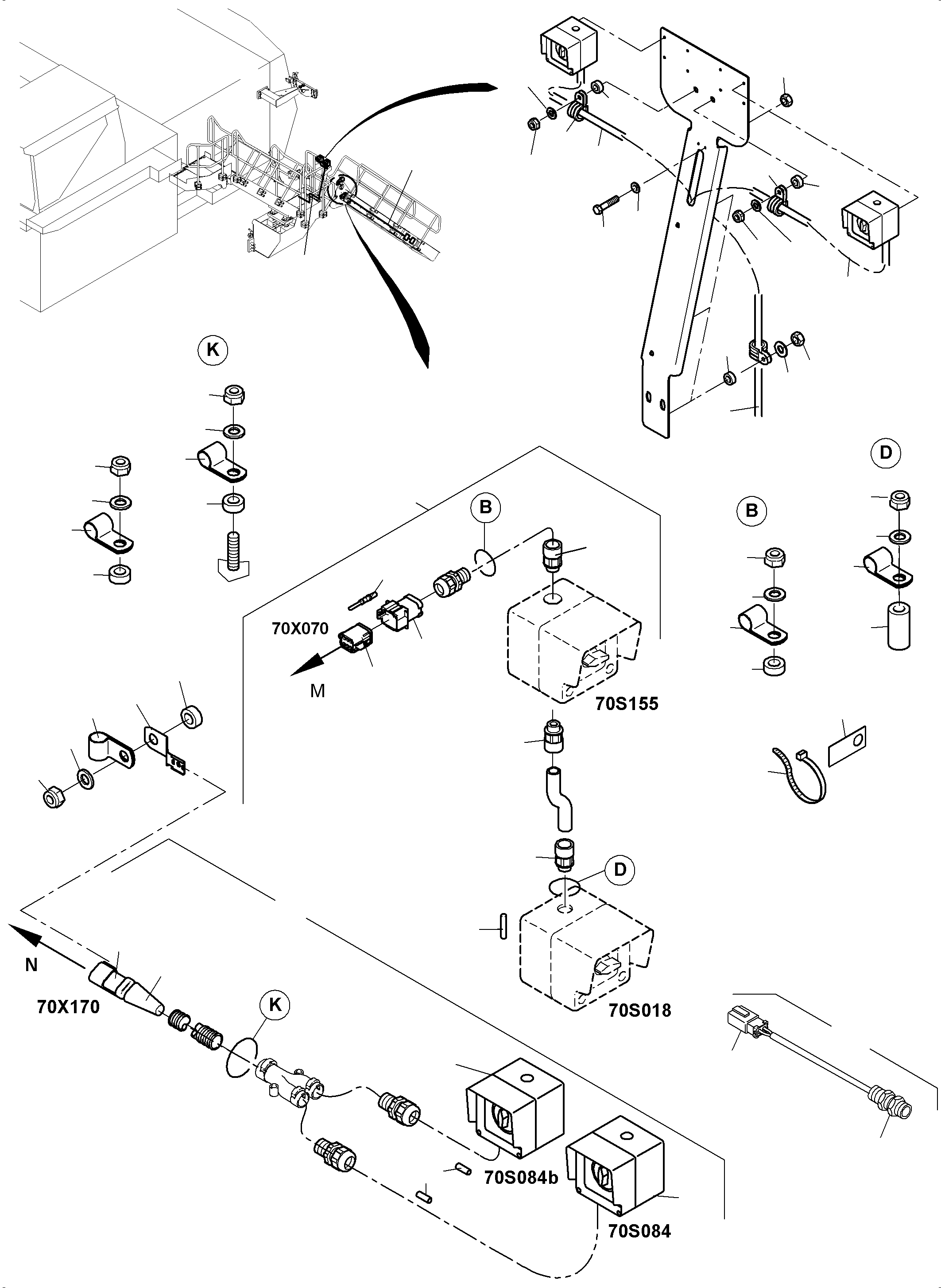 Clamp Ø 19 043451910 KOMATSU