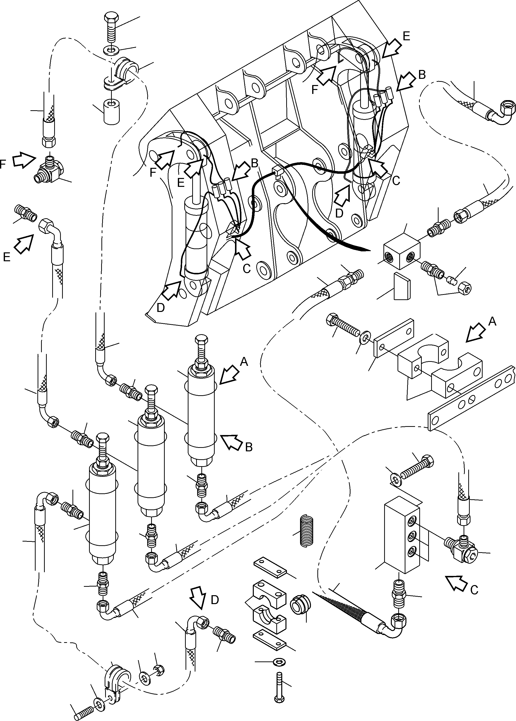 Hose DN 08x1900 520 373 98 KOMATSU