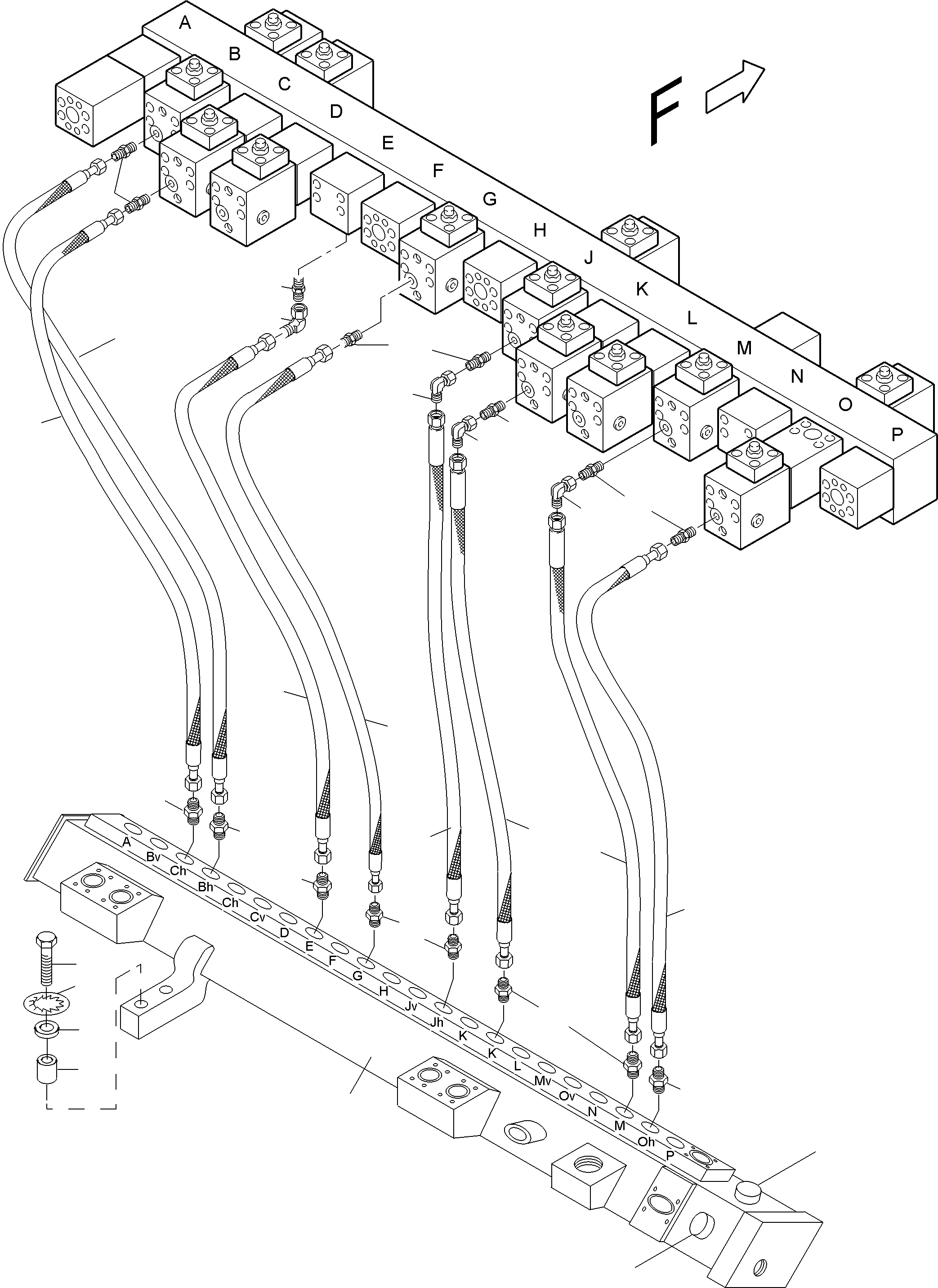 Header 107 525 42 KOMATSU