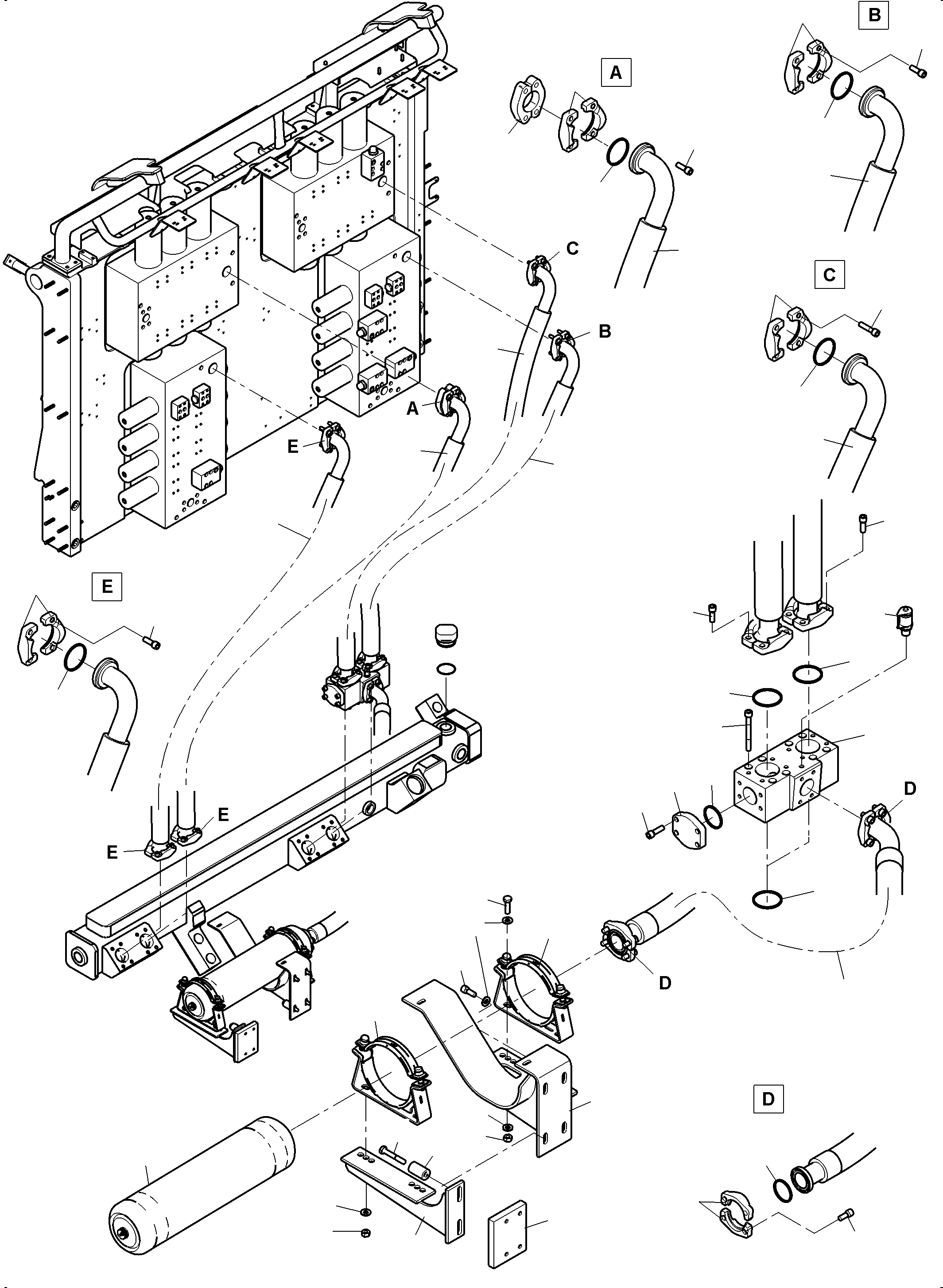 Piston Accumulator 993 896 40 KOMATSU