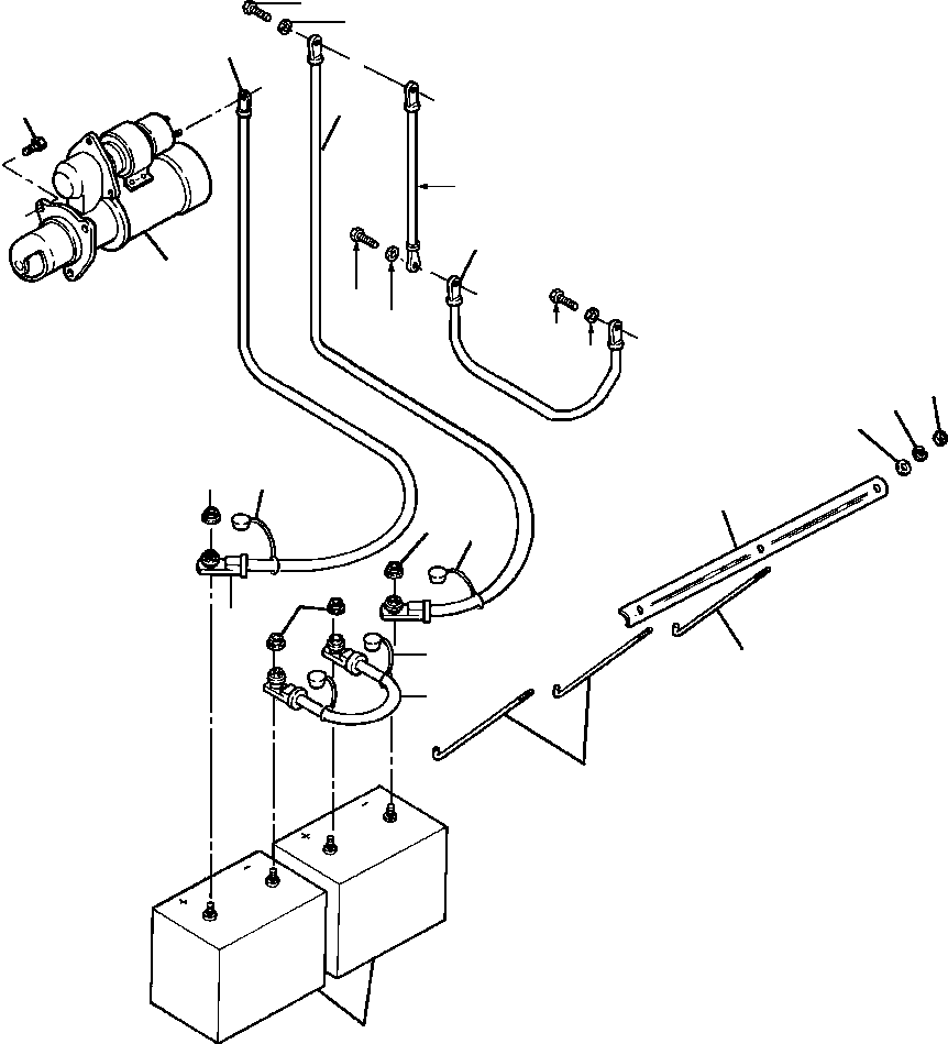 CABLE, BATTERY - NEGATIVE 1252 290 H2 KOMATSU