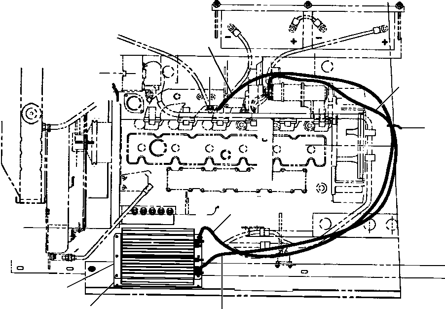 CABLE - POSITIVE 1437 010 H1 KOMATSU