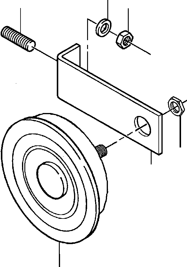 BRACKET, HORN 1309 826 H1 KOMATSU
