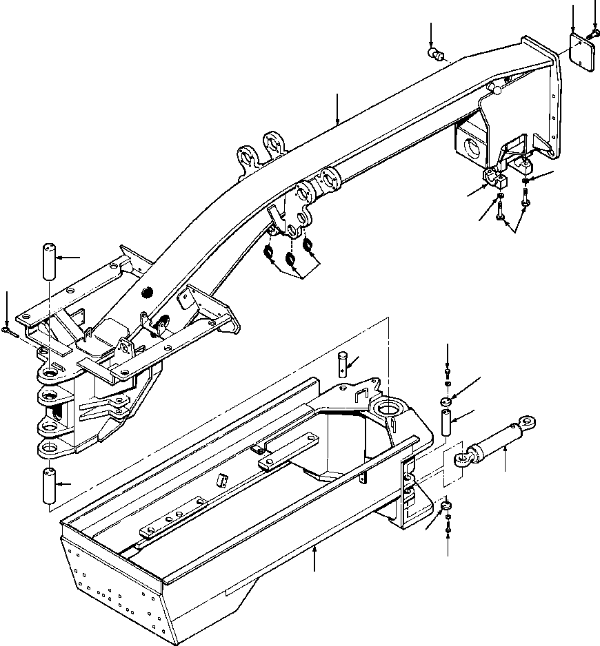 FRAME WELDMENT - REAR 1433 143 H94 KOMATSU