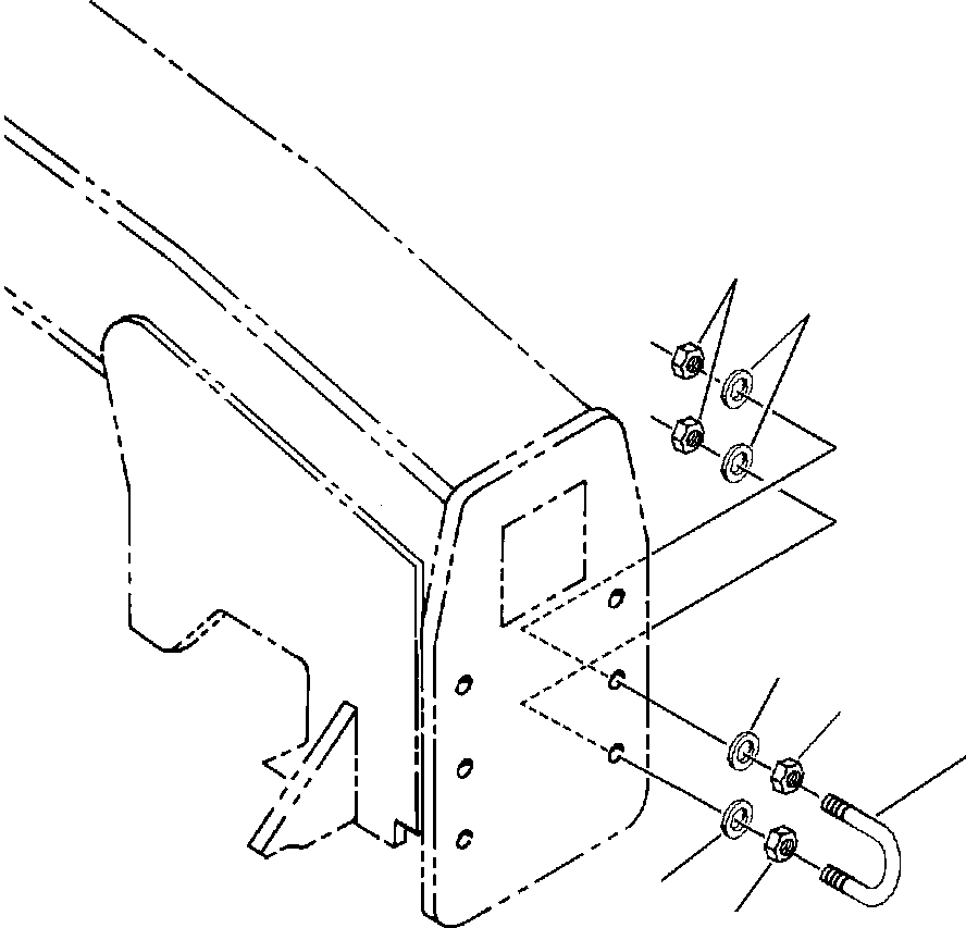 U-образный болт (стремянка) 58 934 KOMATSU