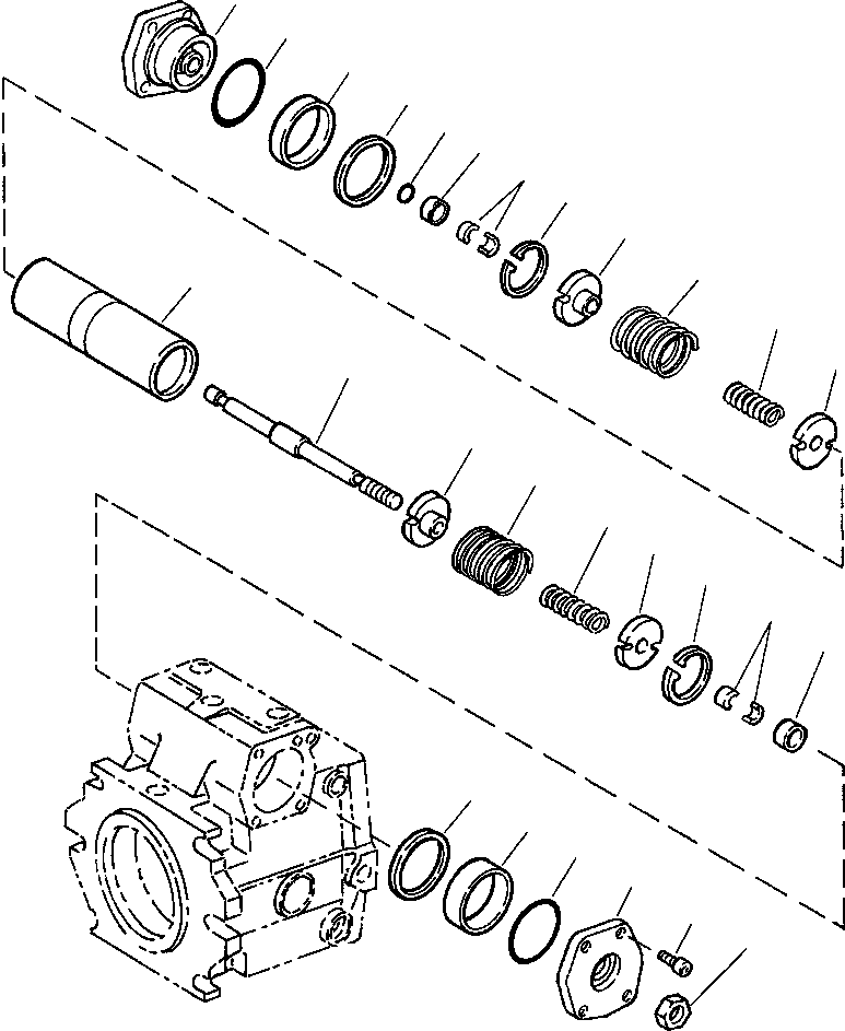 PISTON, POSITIONING ASSEMBLY 1438 654 H92 KOMATSU