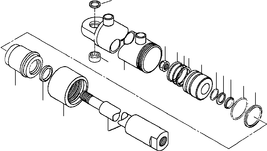 CYLINDER ASSEMBLY, STEERING 1439 370 H91 KOMATSU
