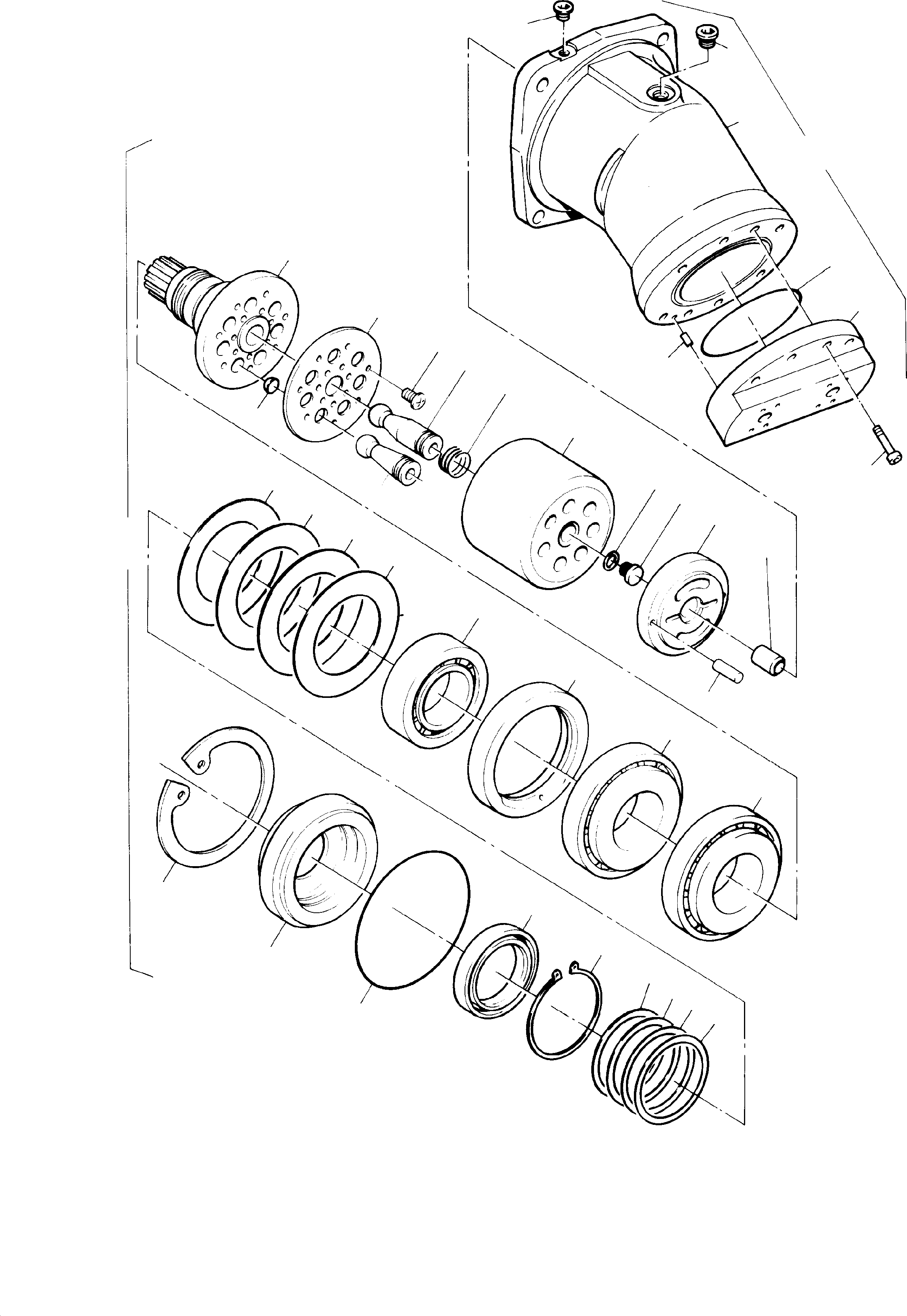 Seal kit fig-nos. 05,35,36,37 754 497 KOMATSU