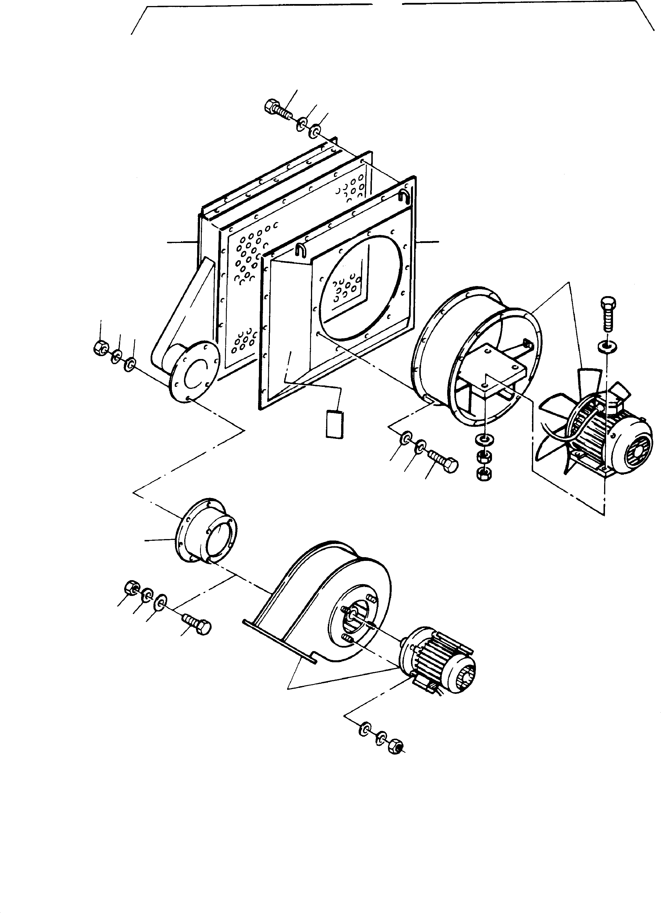 Blower with electr. motor ( 110-190 V / 50 Hz ) 696 413 73 KOMATSU