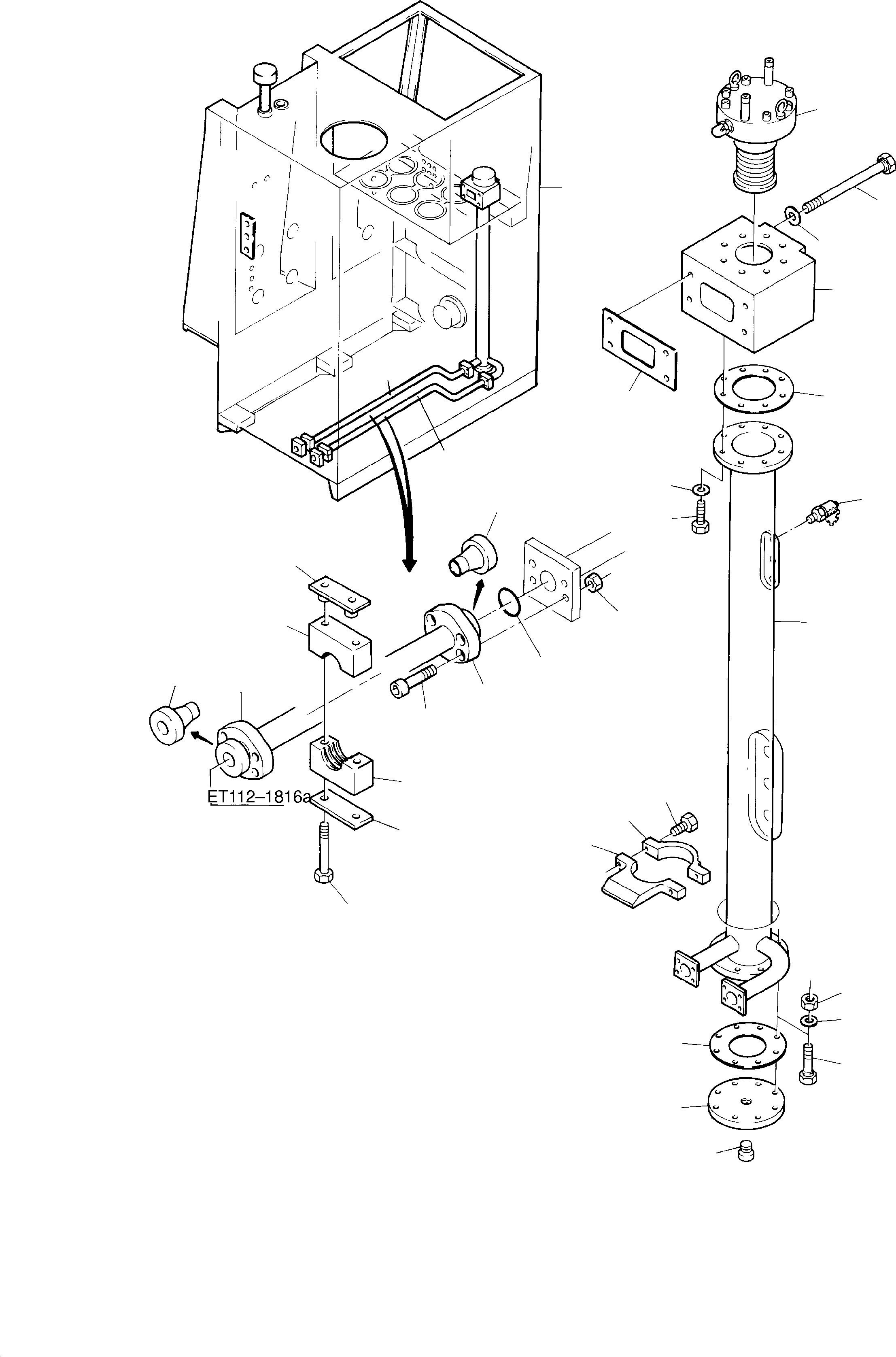 Полухомут 500 034 98 KOMATSU
