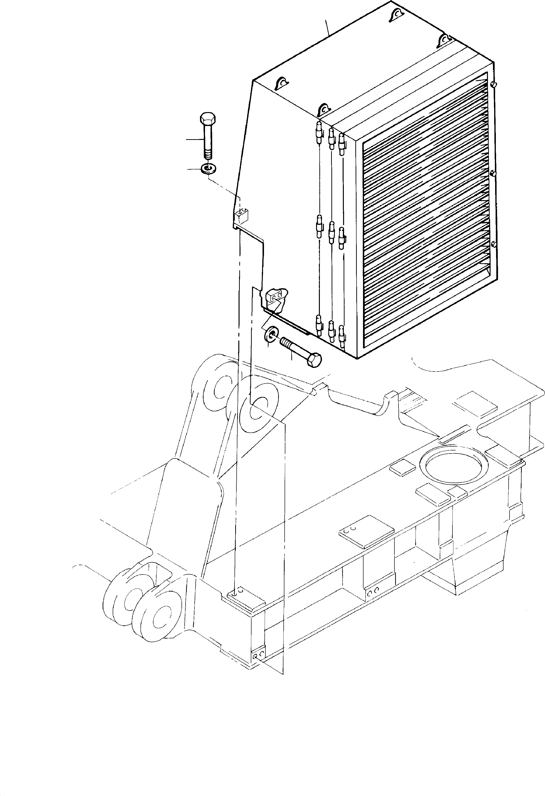 Oil cooler system 480 166 40 KOMATSU