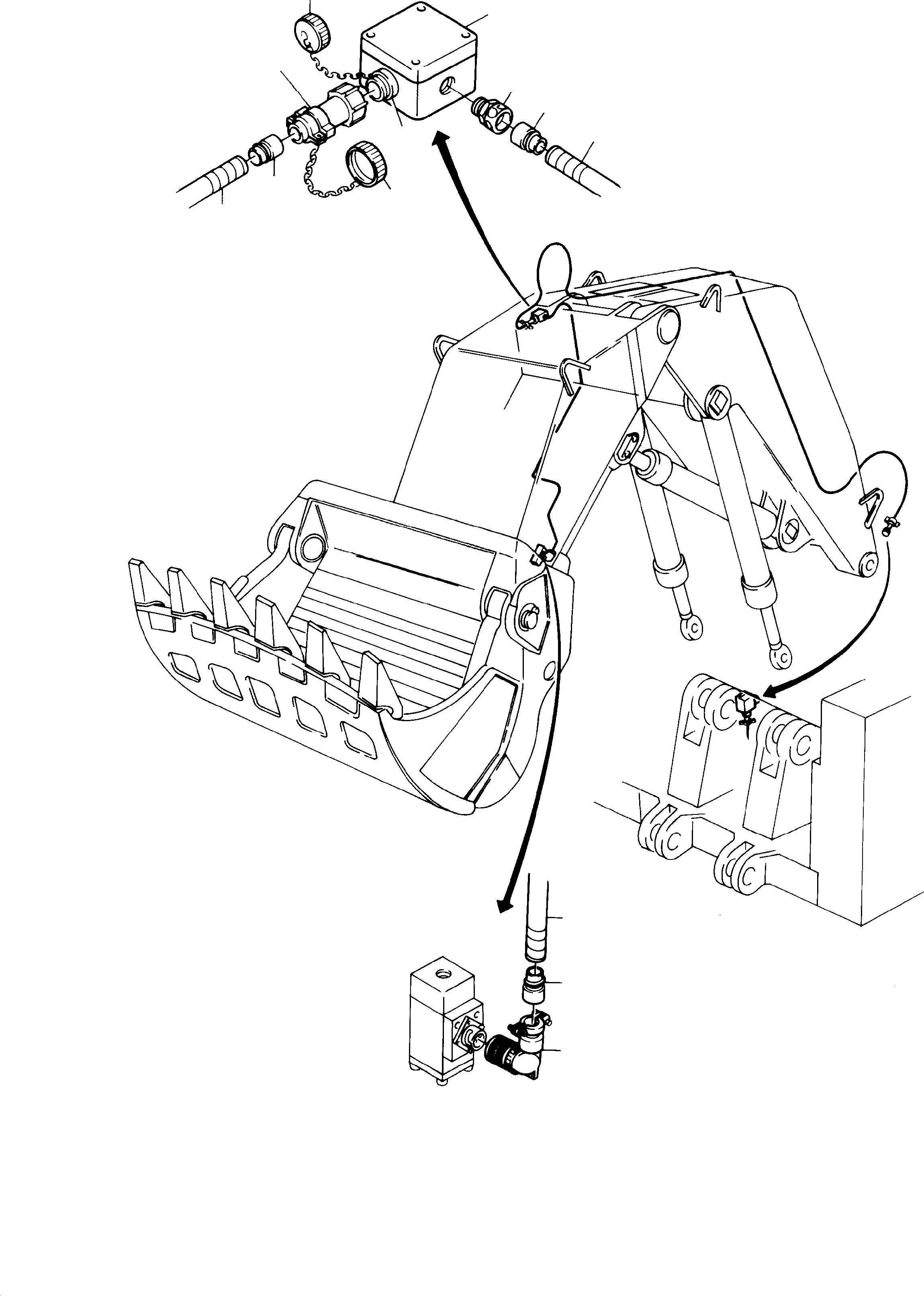 Cable (for cold weather design) Bulk ware, state length required 323 413 40 KOMATSU