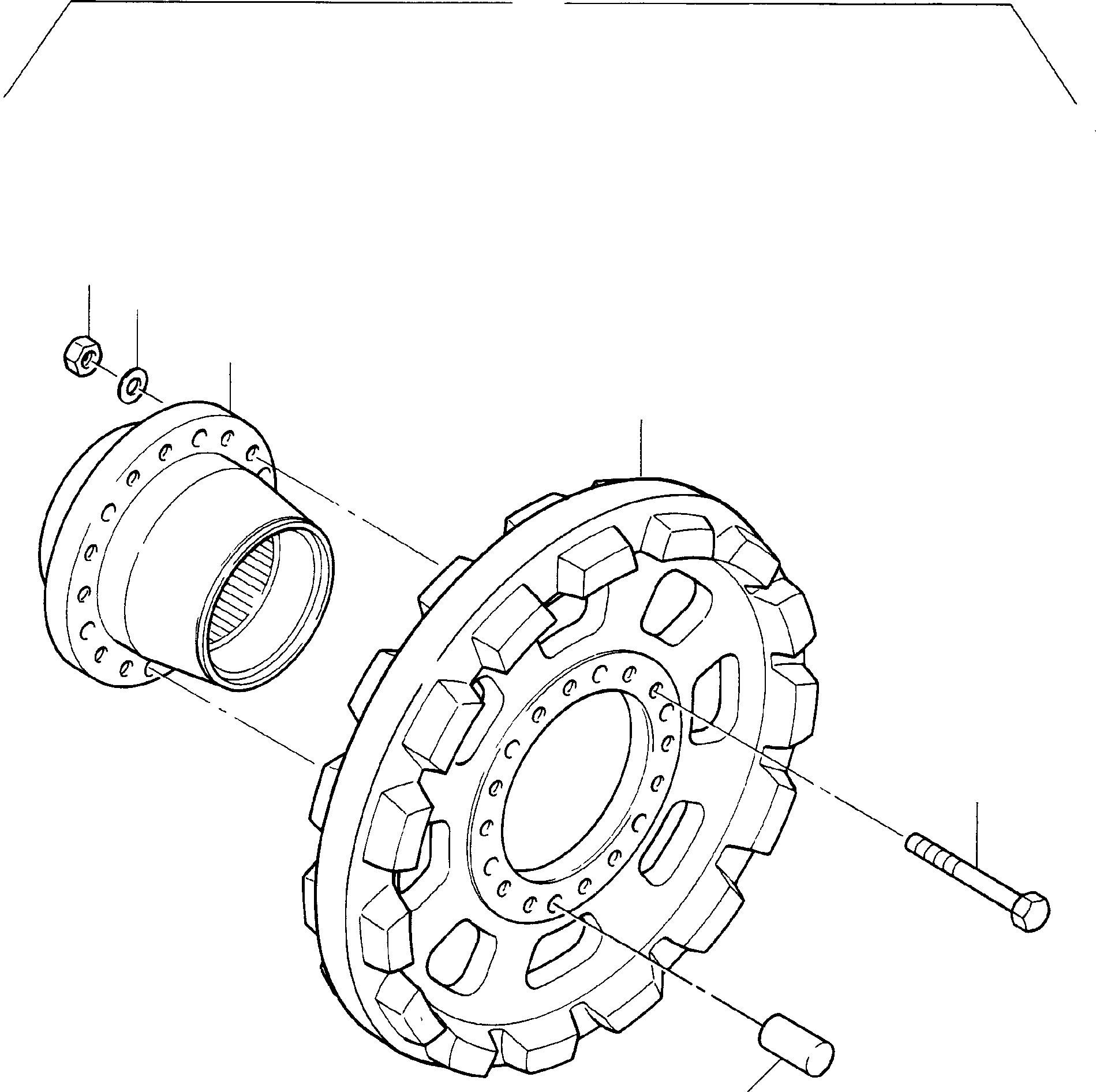 Drive sprocket hub No field repair item 313 342 40 KOMATSU