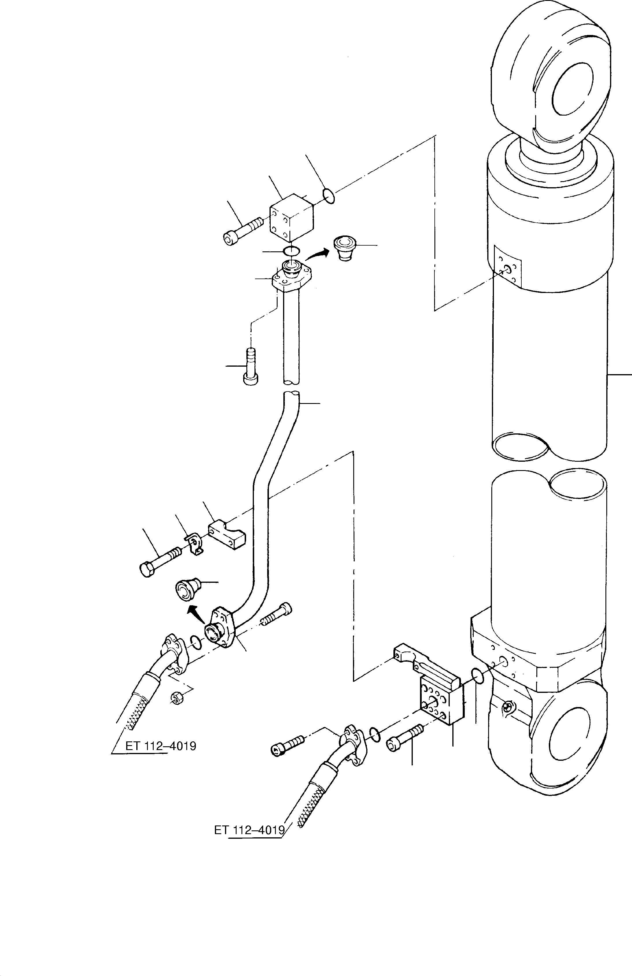 Pipe, assy. Ø 65, 761 587 73 KOMATSU