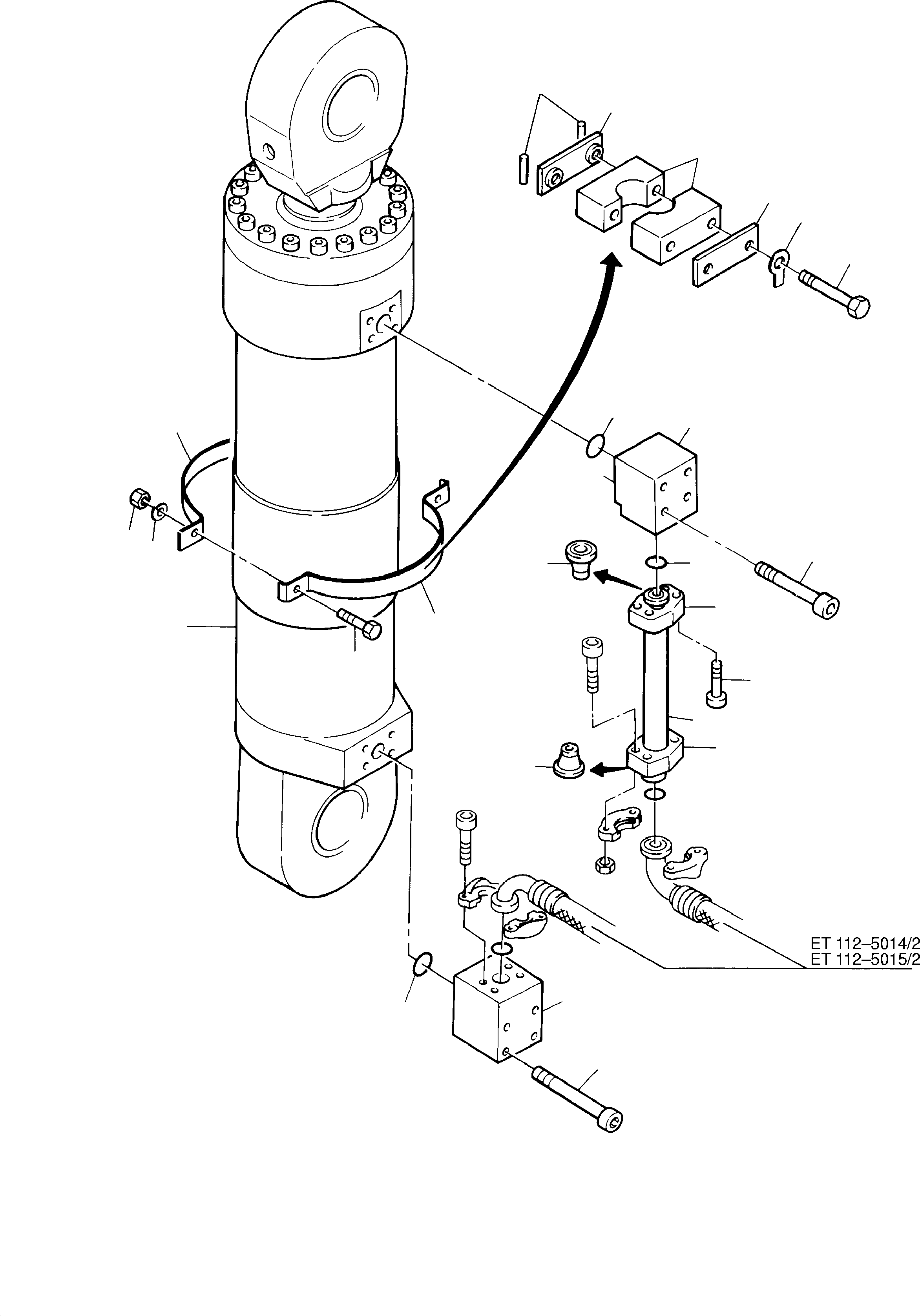 Piping, assy. fig nos: 04-25 541 201 40 KOMATSU