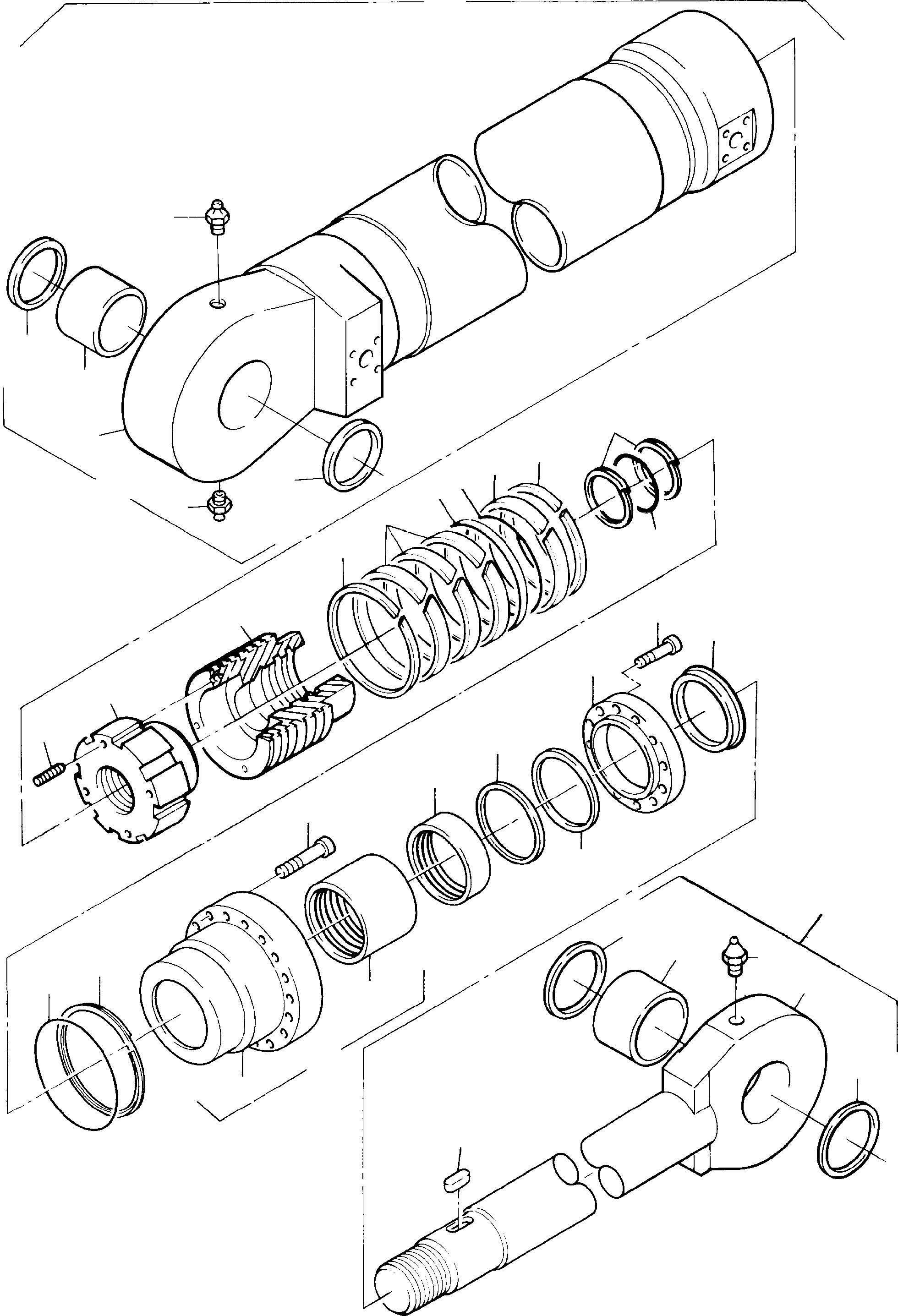 Комплект уплотнений - Sealing flange consist. of fig nos: 16,17,22,26 762 533 73 KOMATSU