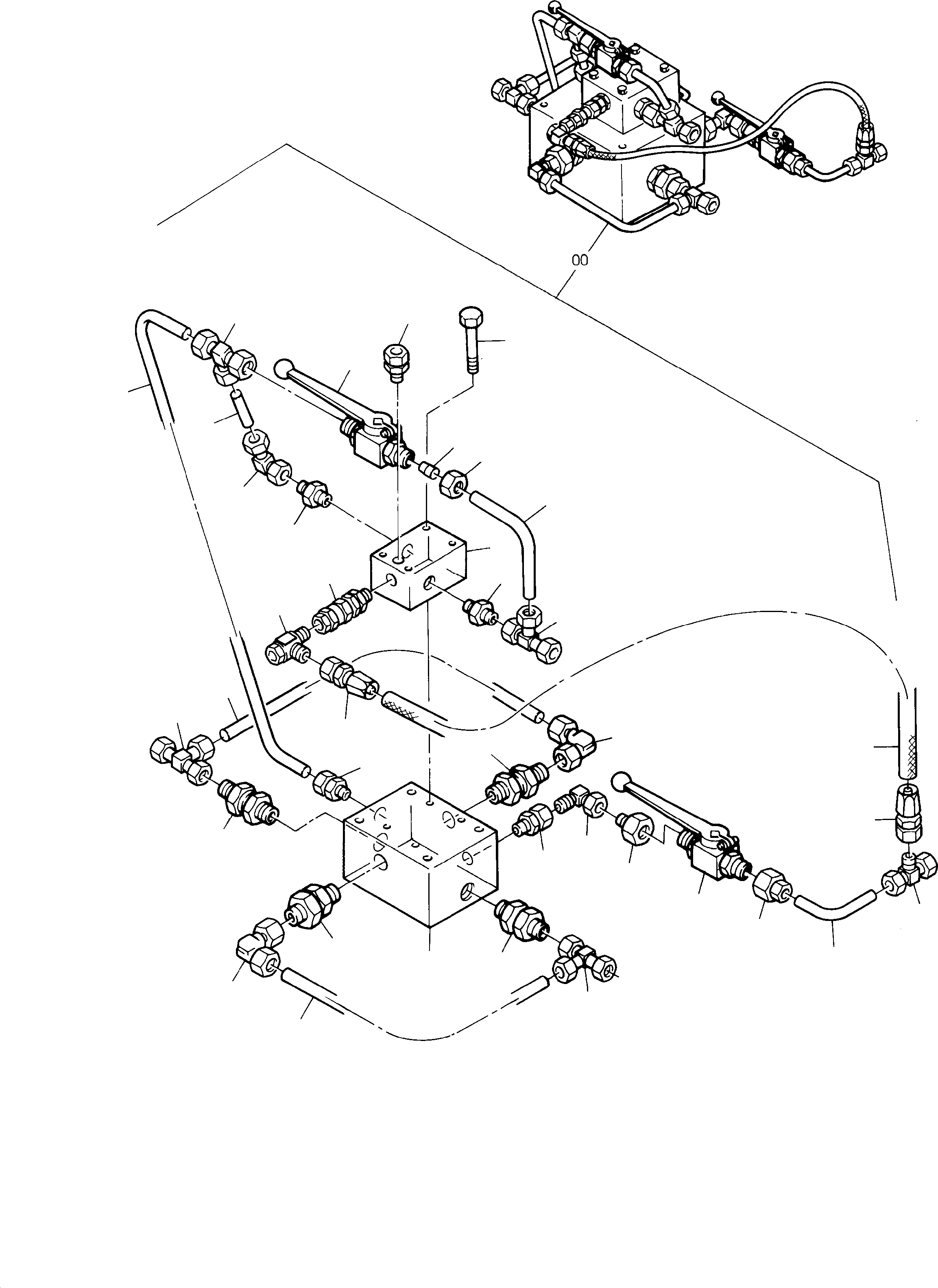 Pipe assy. Ø 15 566 538 40 KOMATSU
