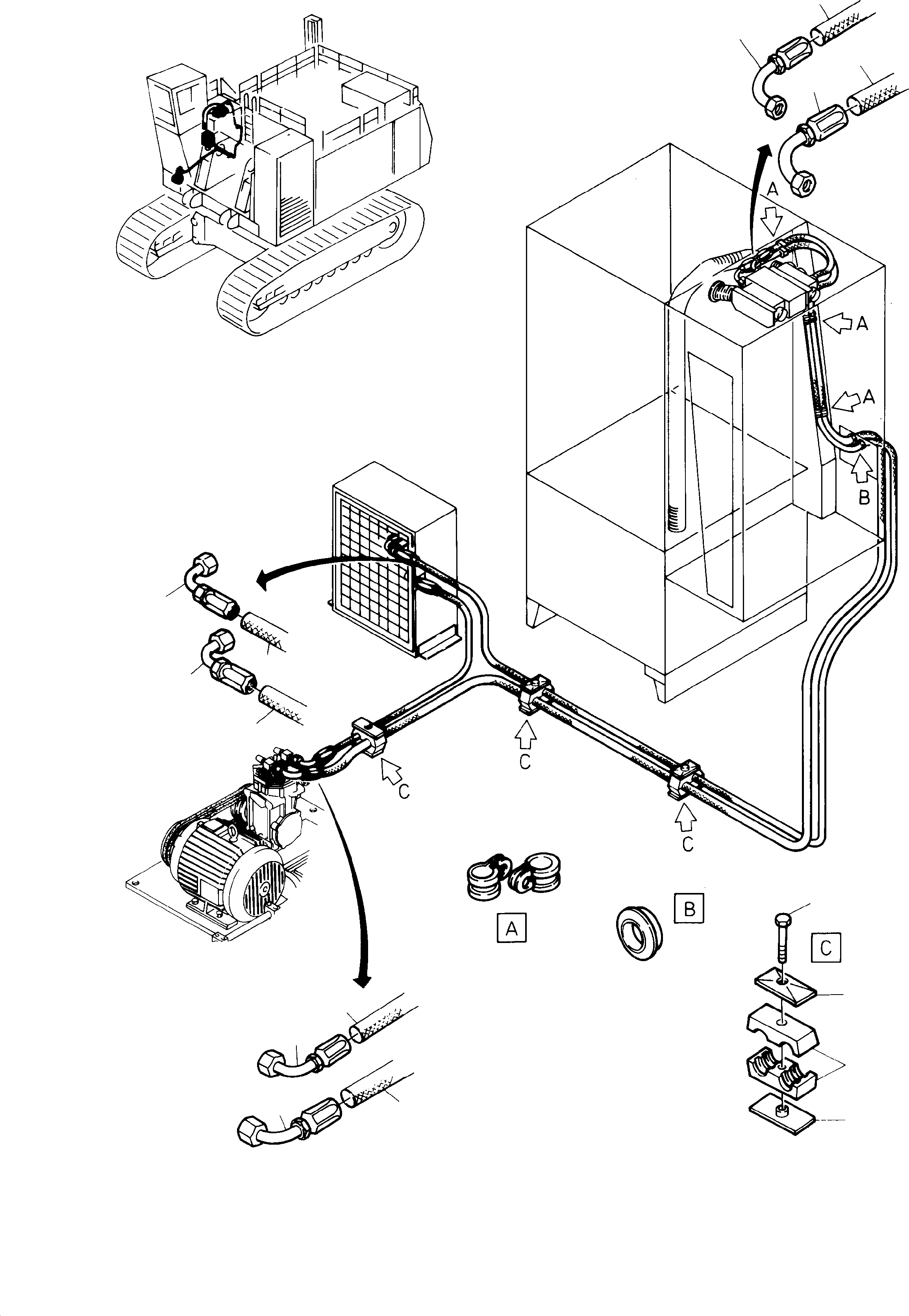 Absorber assy. 697 404 73 KOMATSU