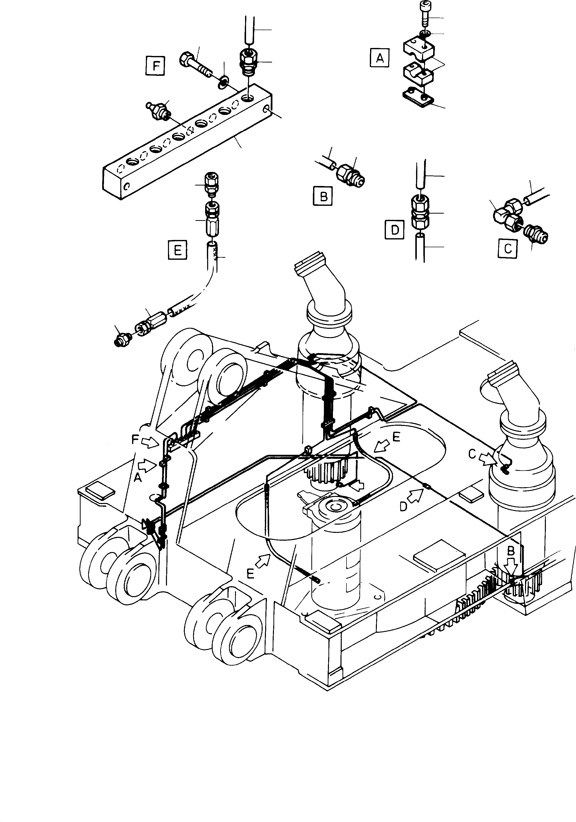 Lube rail 409 463 40 KOMATSU