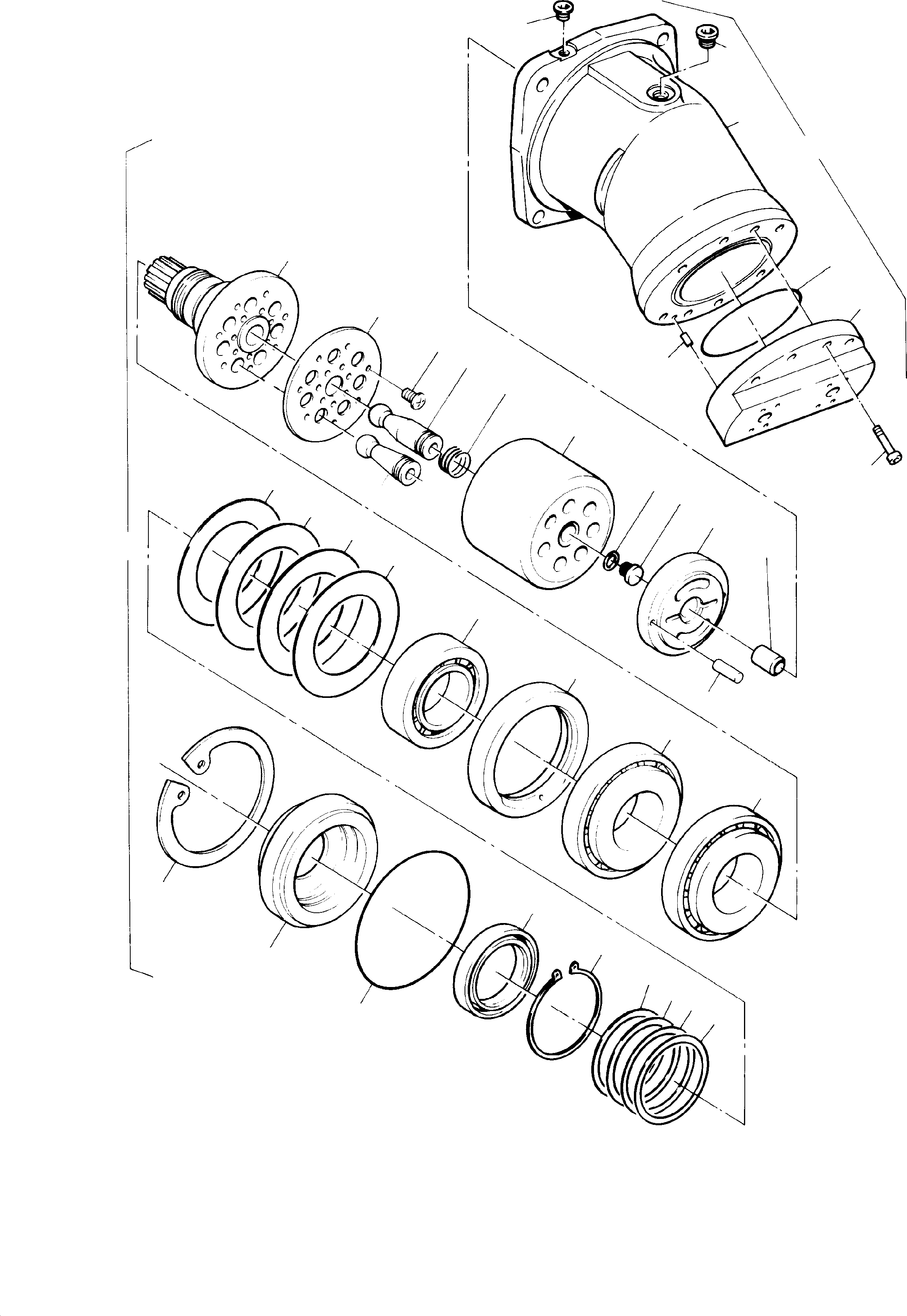 Hydr.-motor, assy. 592 238 40 KOMATSU