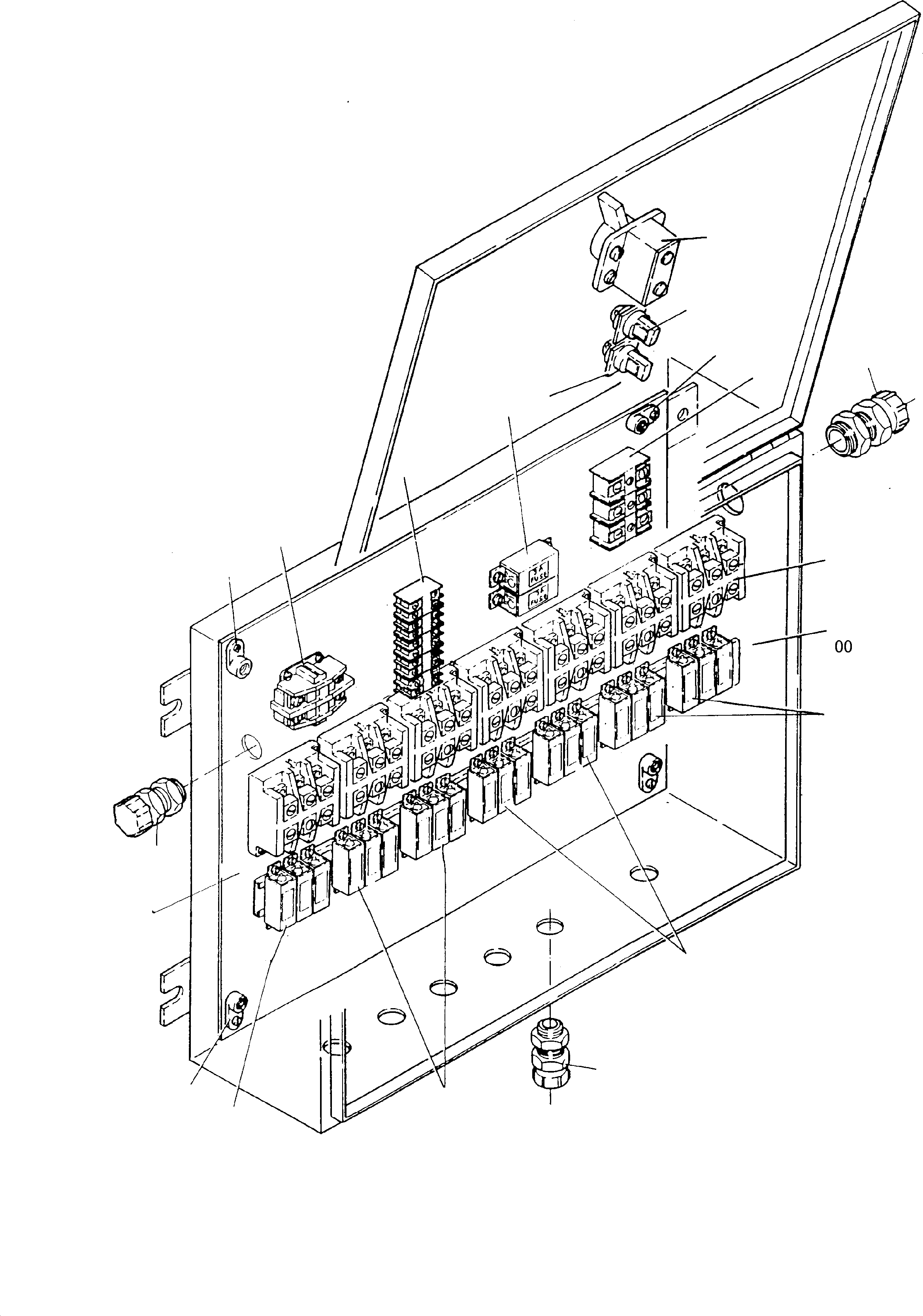 Switch box fig-nos. 02-15 634 398 40 KOMATSU