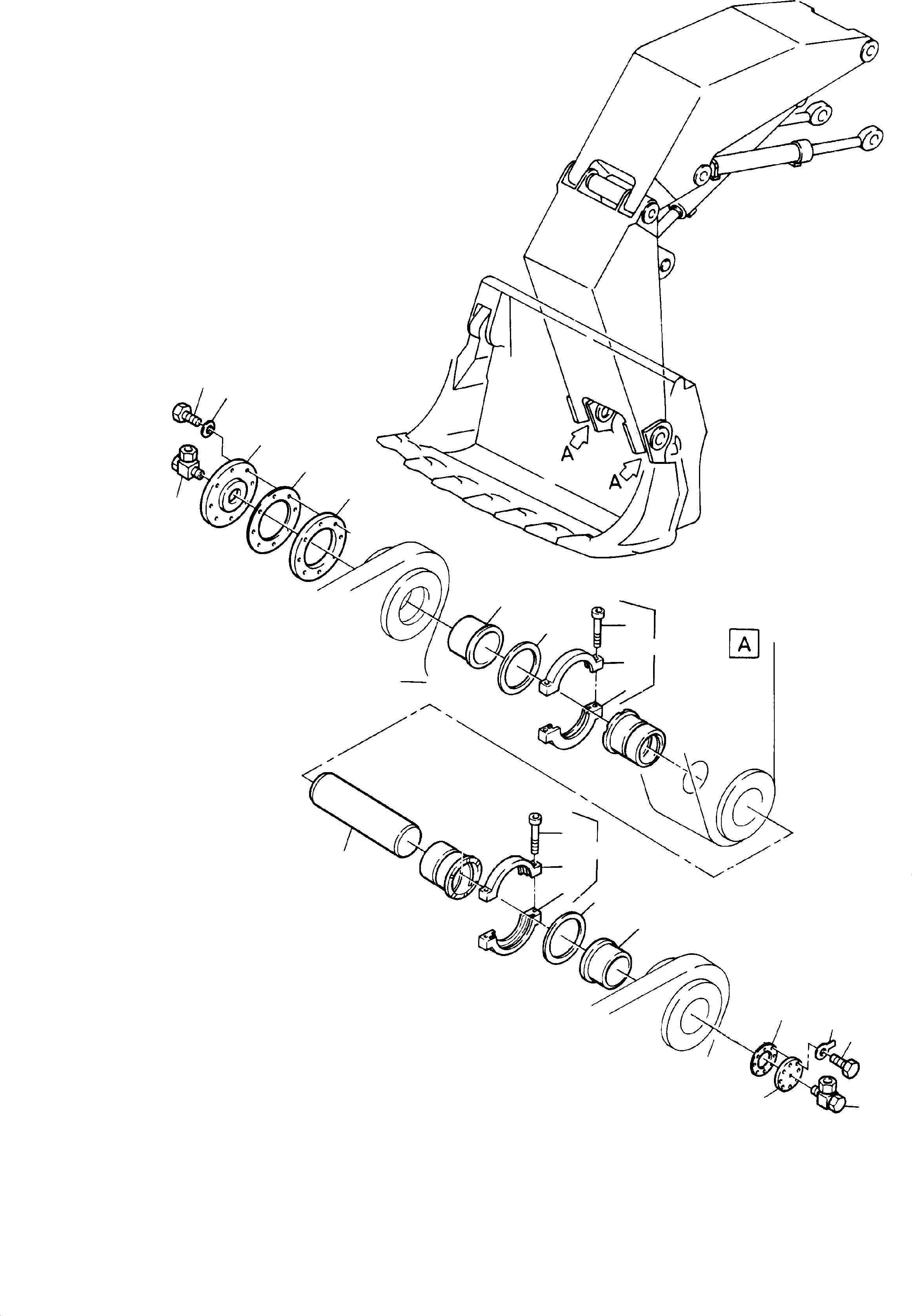 Впрессованная втулка 640 723 40 KOMATSU