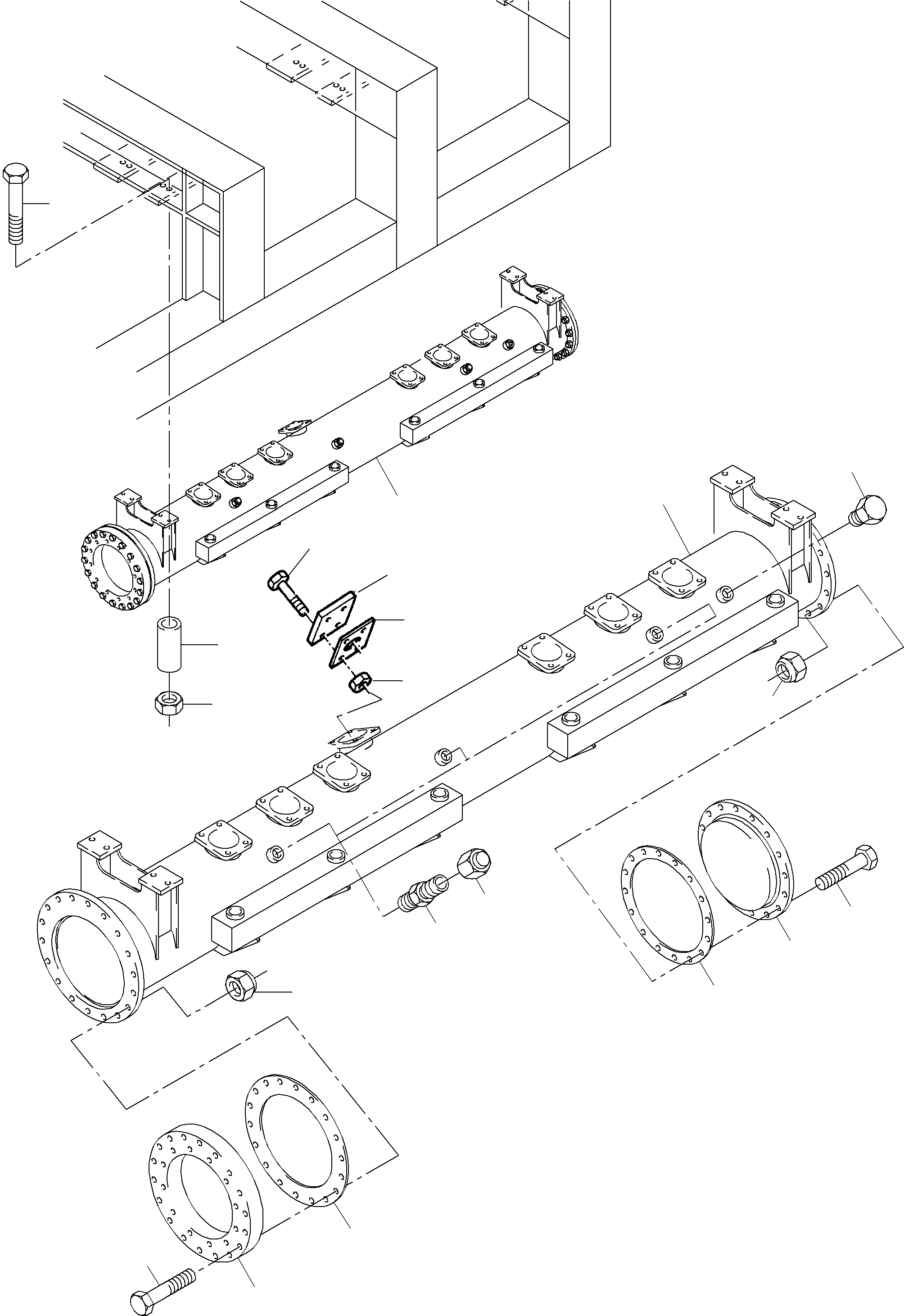 Suction tank assy. 926 913 40 KOMATSU