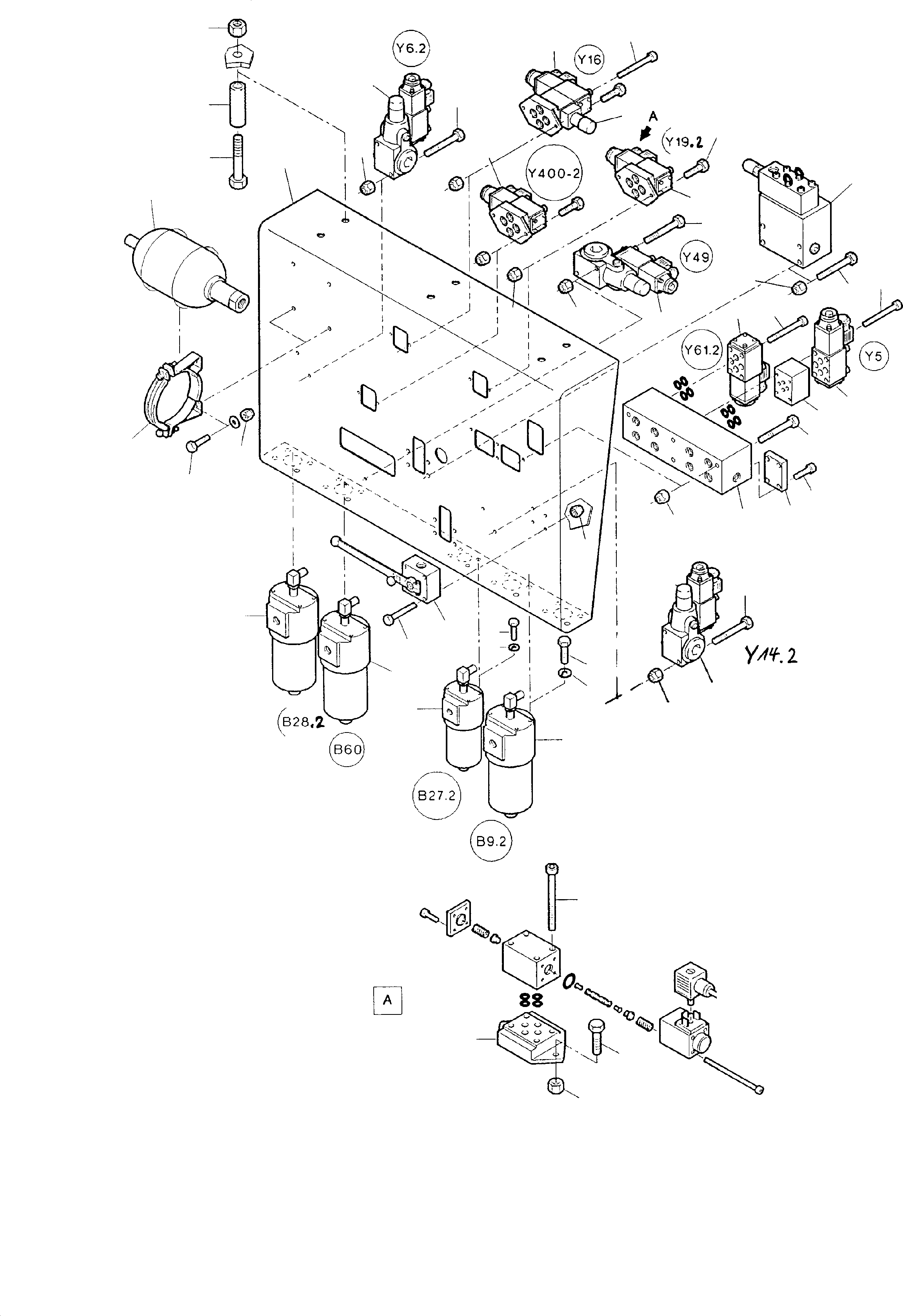 Control frame 641 425 40 KOMATSU