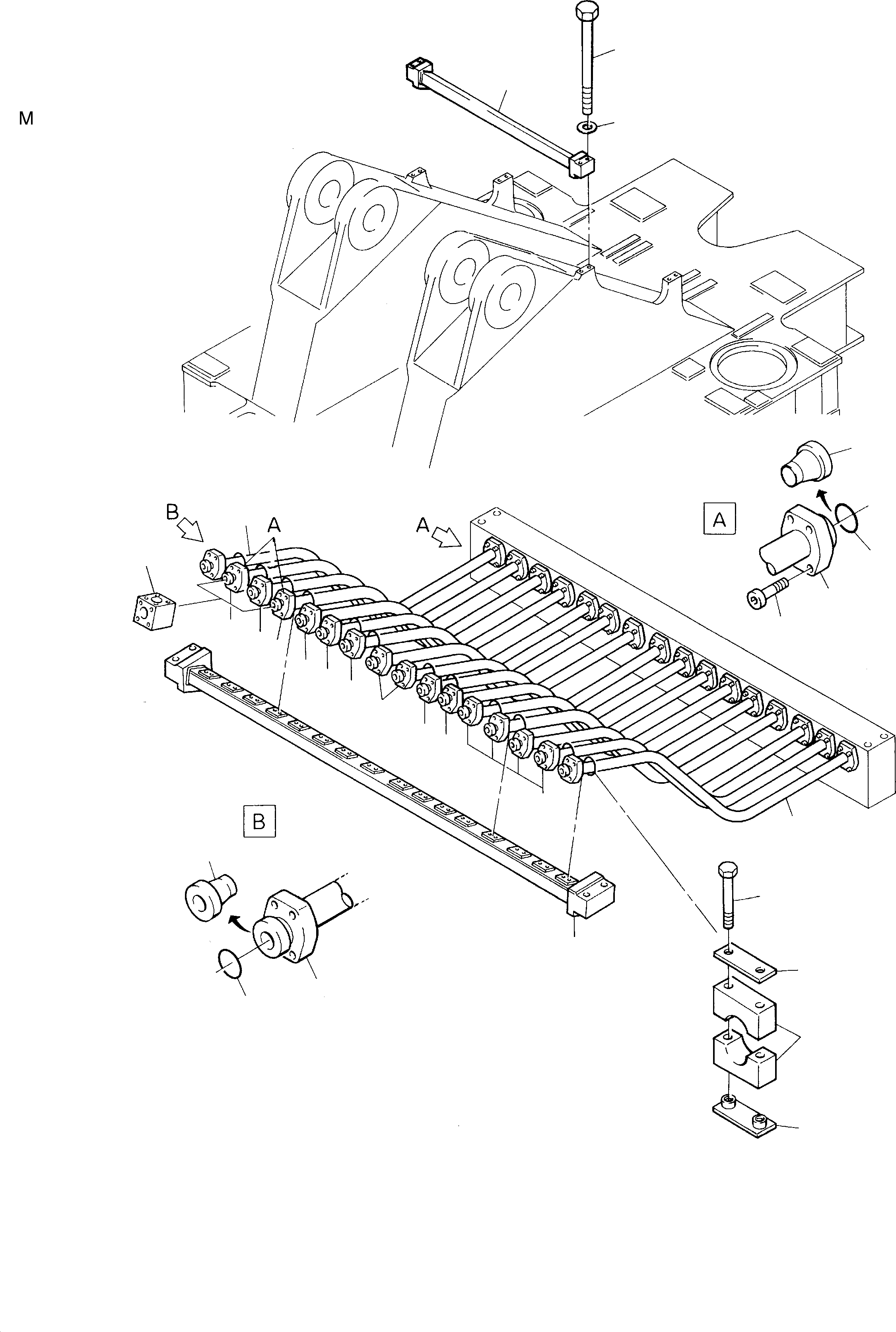 Труба в сборе ø 65 763 372 73 KOMATSU