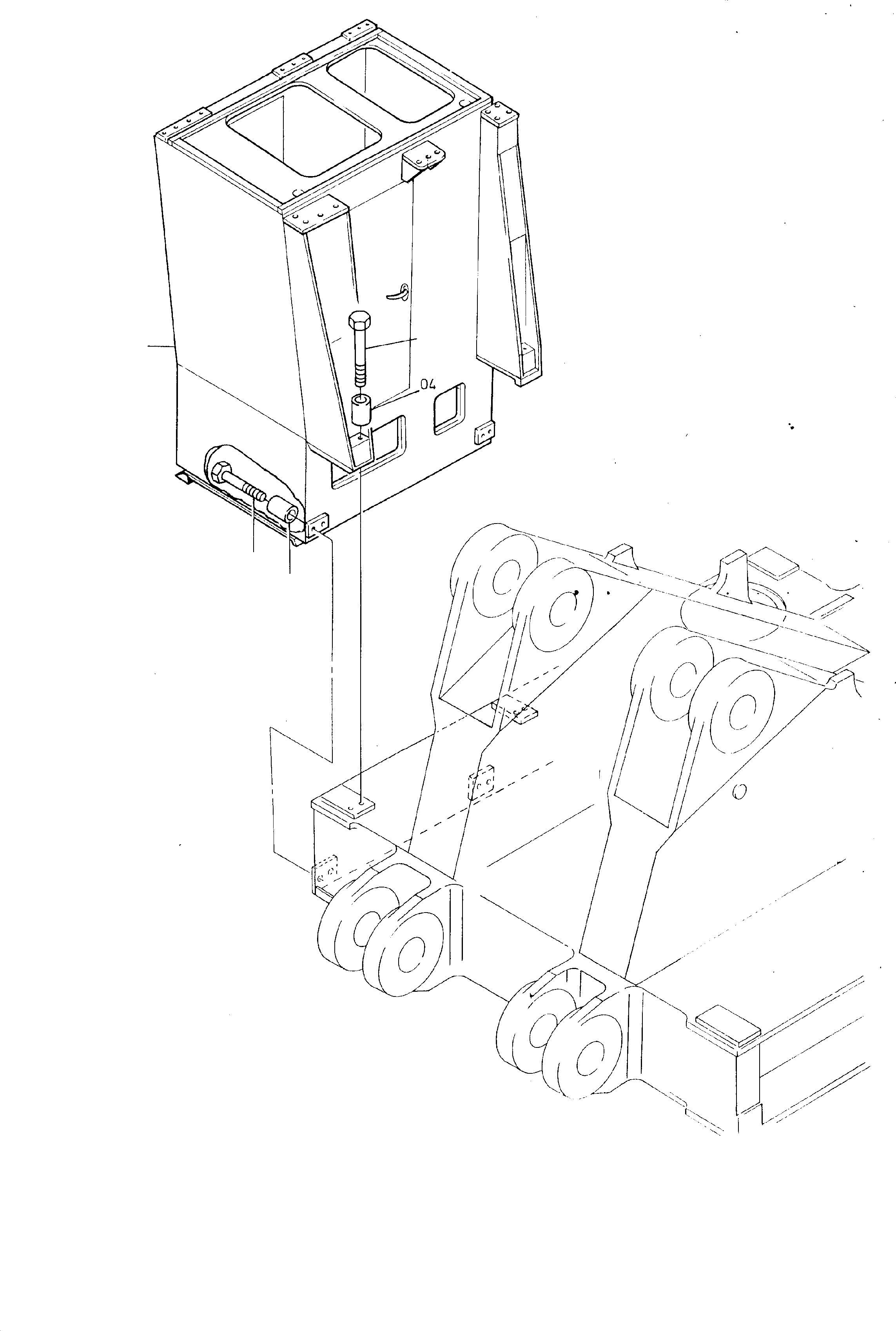Bolt, cold weather design 511 764 98 KOMATSU