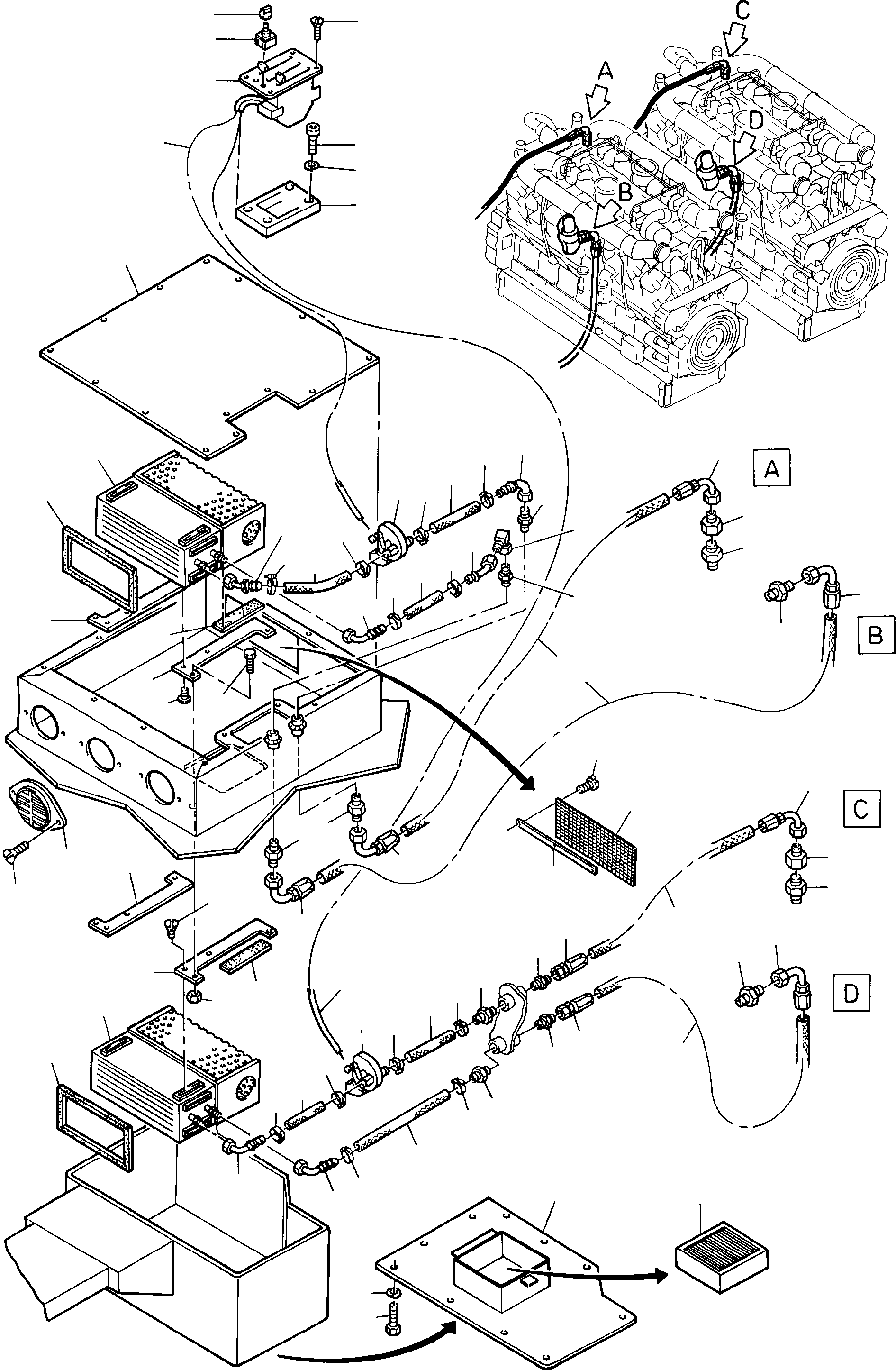 Фитинги шланга 440 647 40 KOMATSU