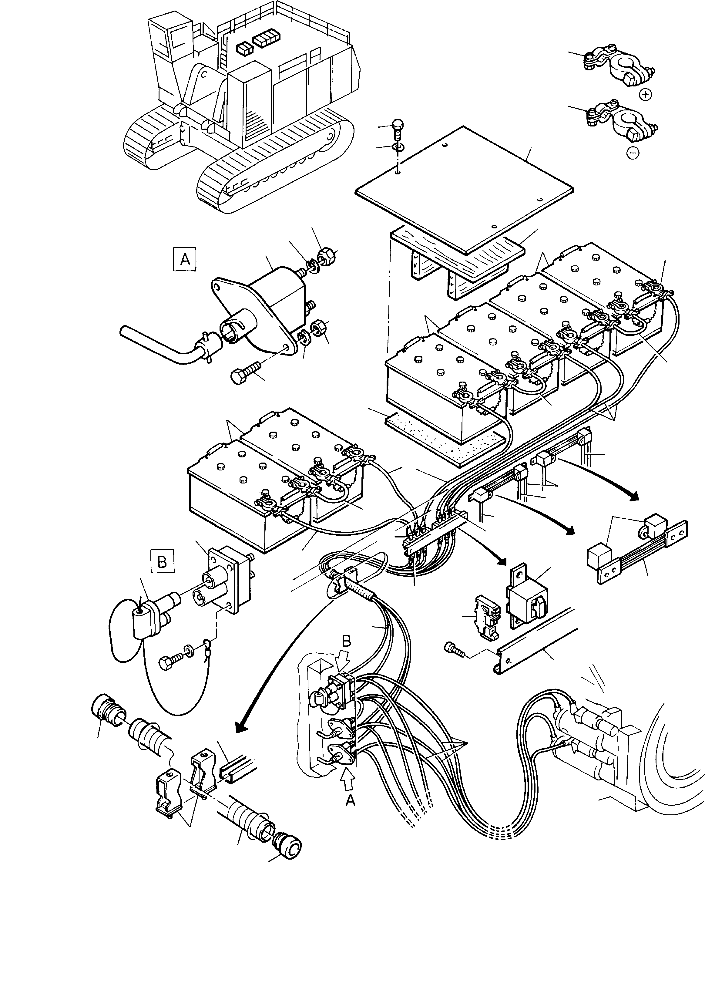 Battery cover 508 835 40 KOMATSU