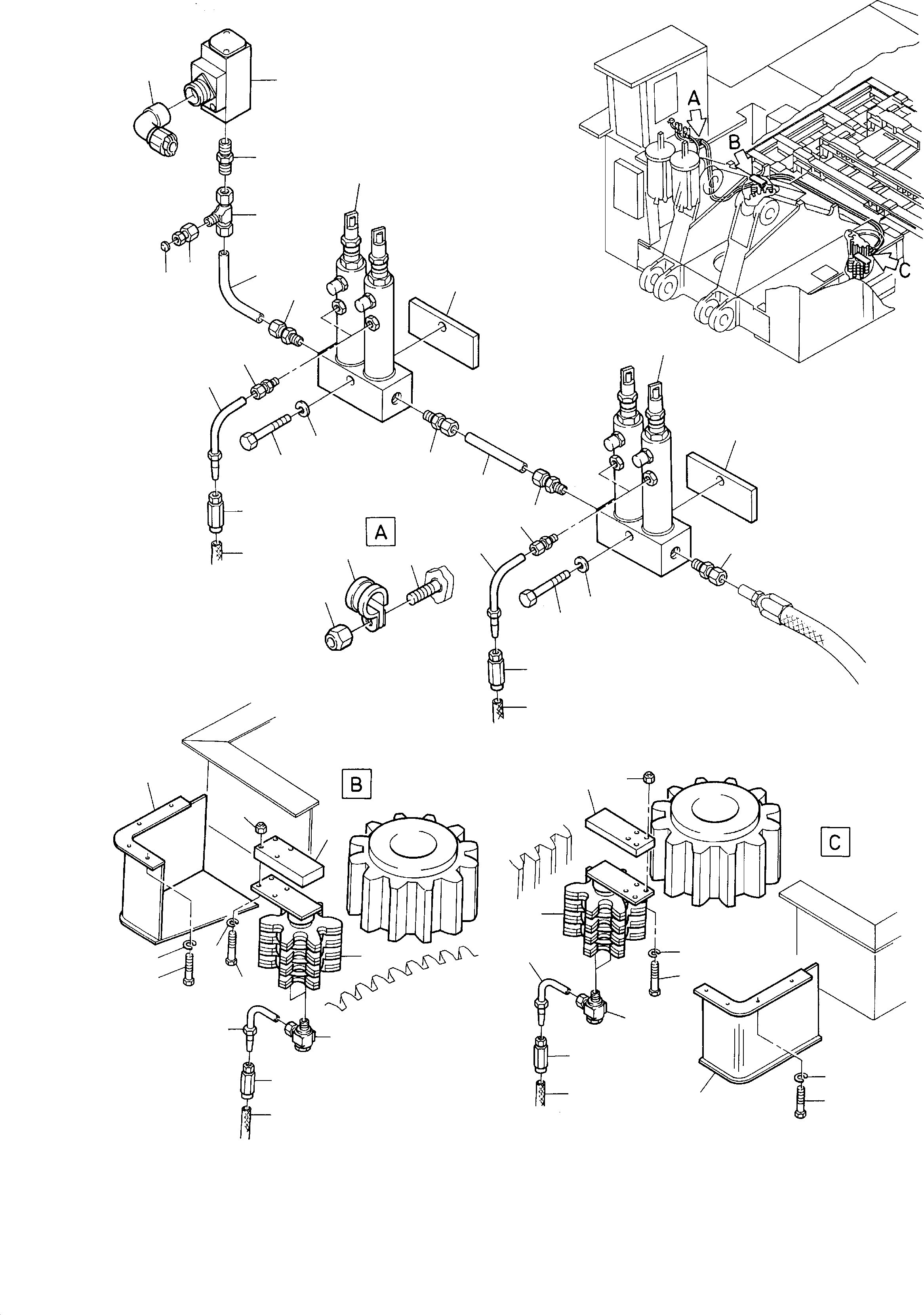 Pinion cover, r.h. 583 032 40 KOMATSU