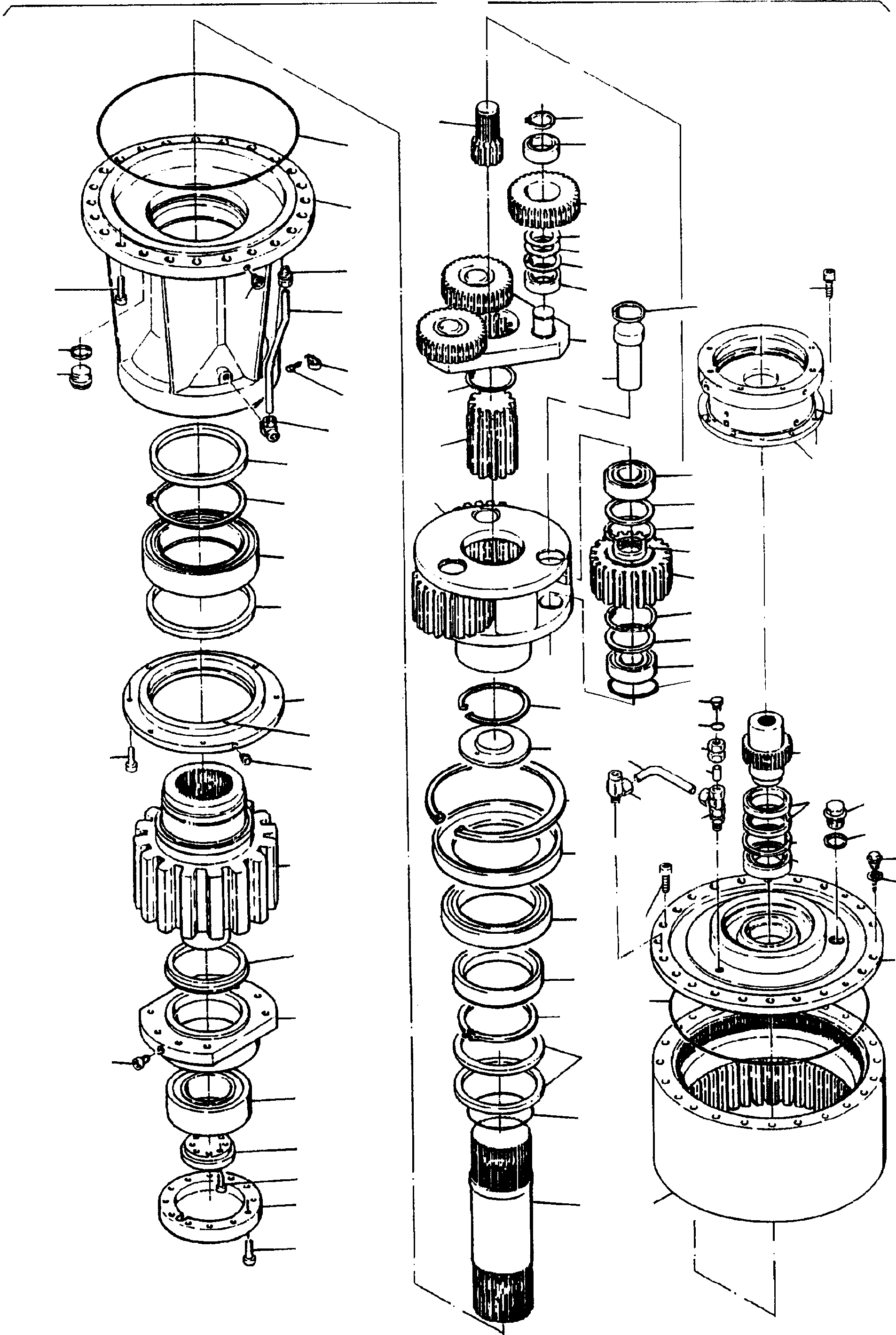 Slew gearbox assy. 634 901 40 KOMATSU