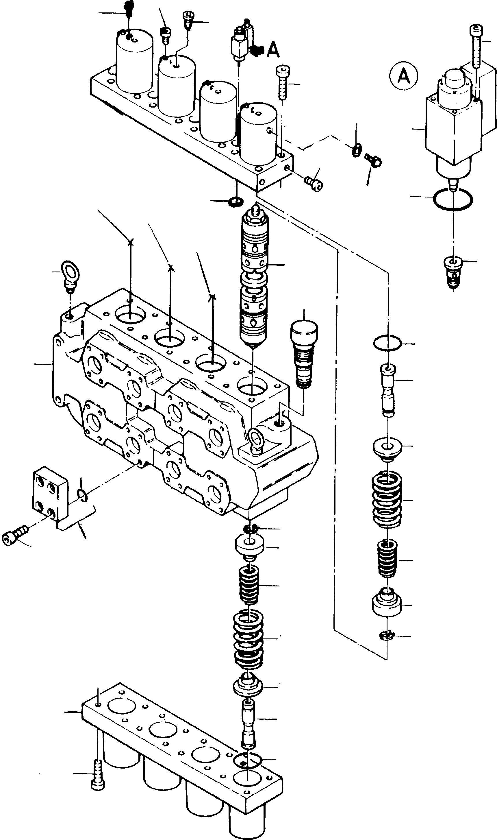 Control block assy. 634 416 40 KOMATSU