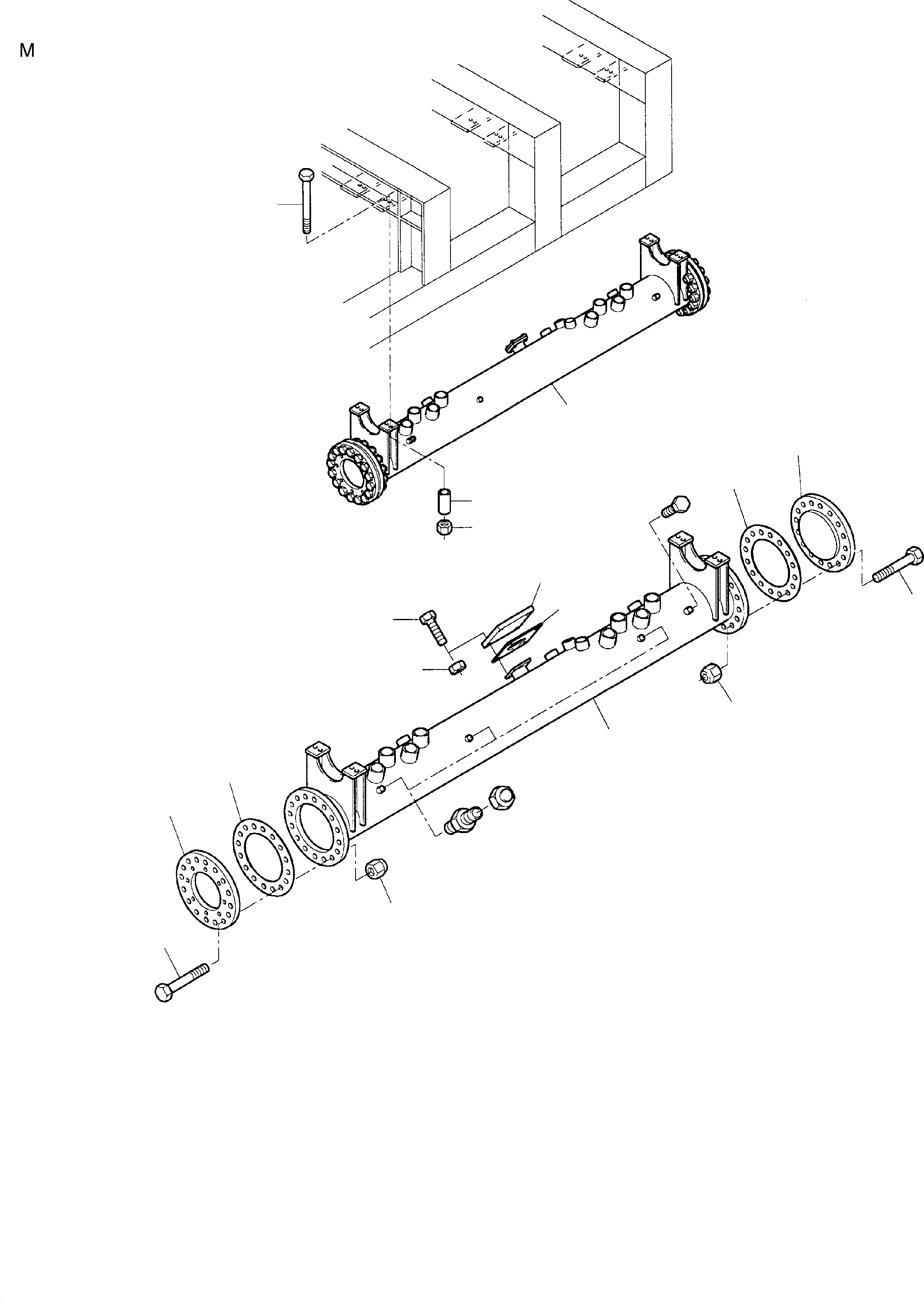 Suction tank 627 735 40 KOMATSU