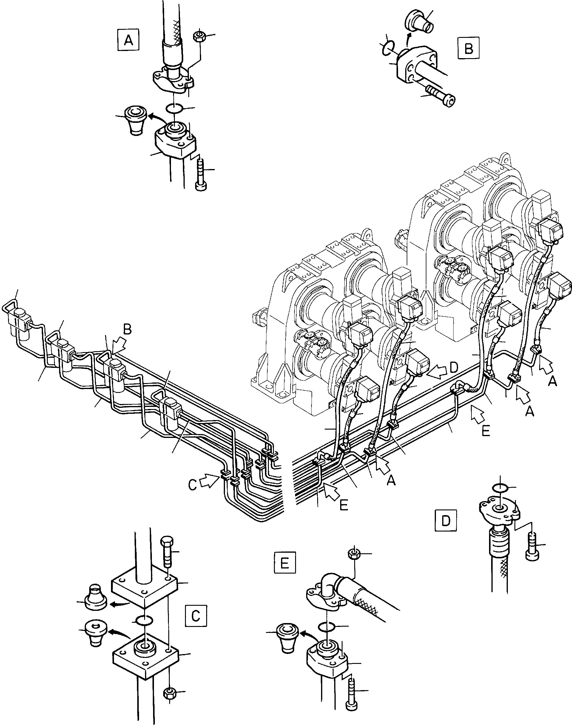 Труба в сборе ø 65 763 588 73 KOMATSU