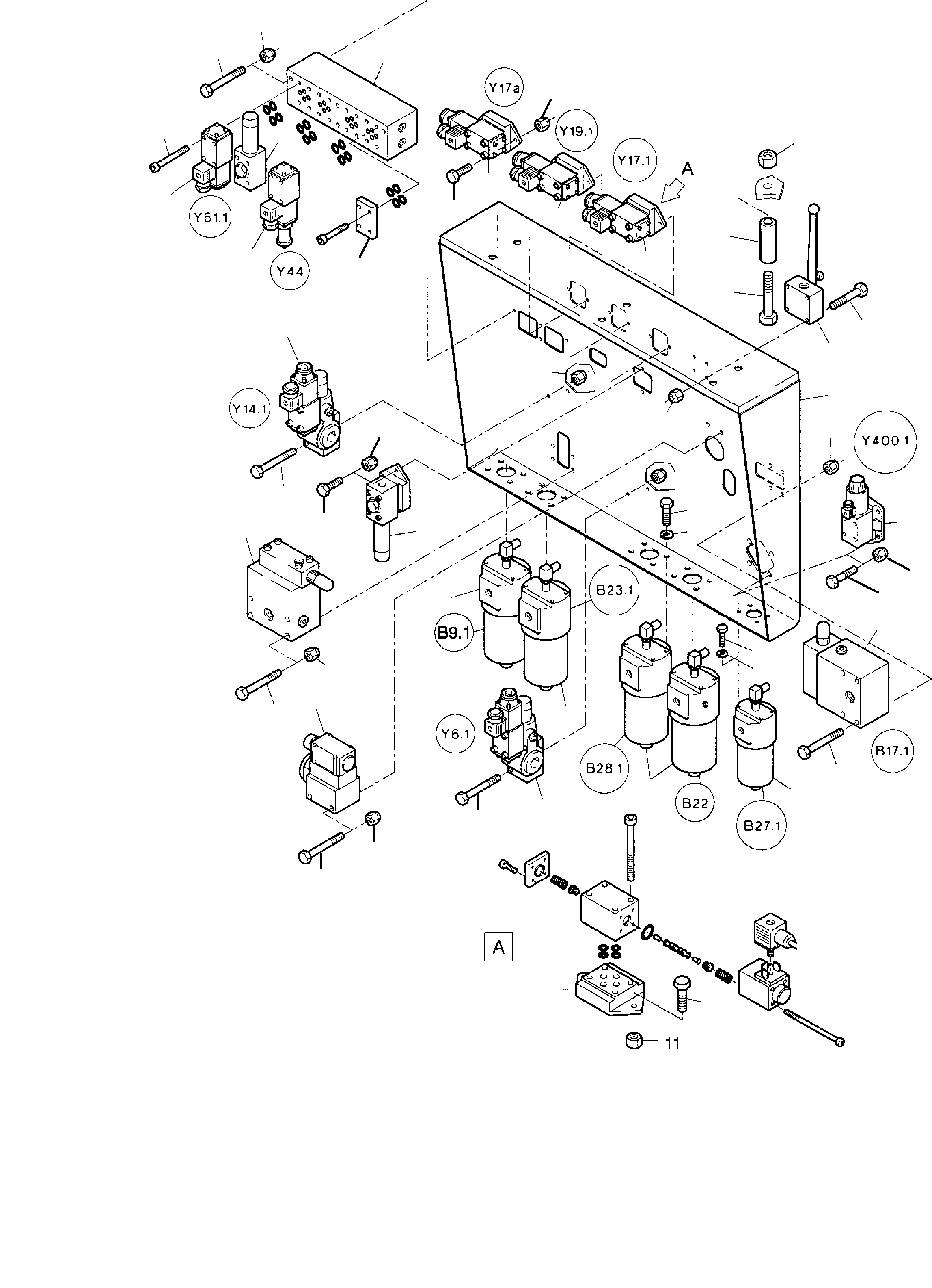 4/2-Directional solenoid valve 515 997 40 KOMATSU