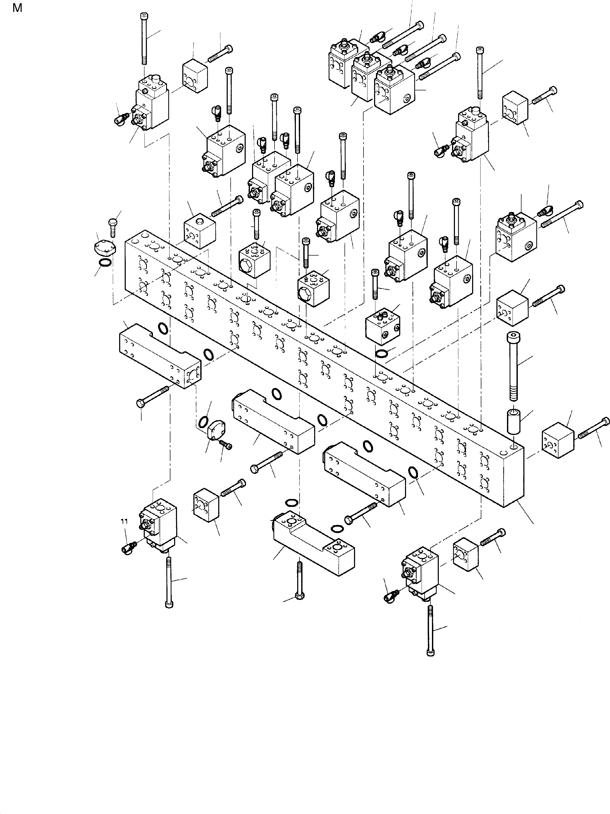 Распределительный коллектор 646 122 40 KOMATSU