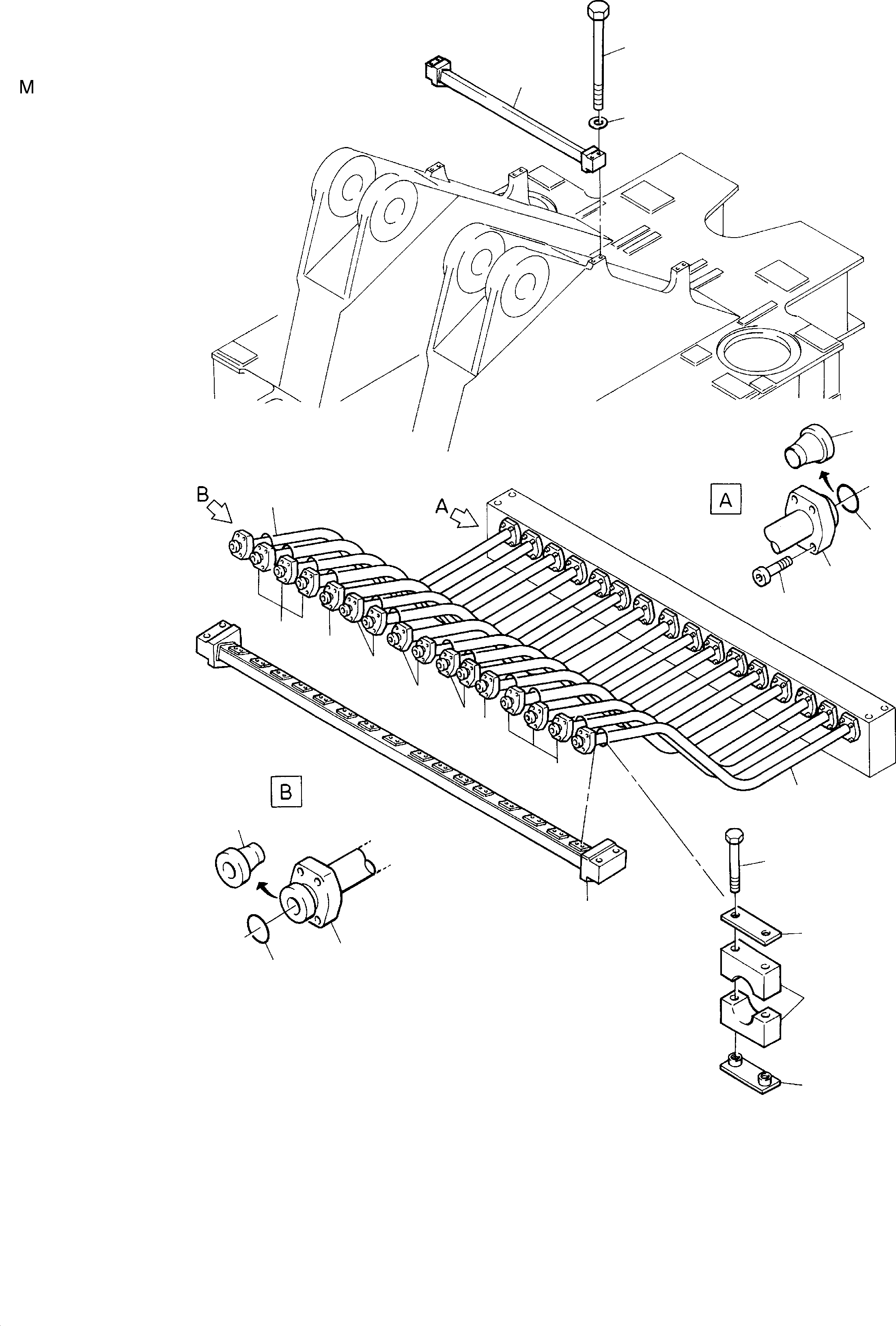 Труба в сборе ø 65 763 628 73 KOMATSU