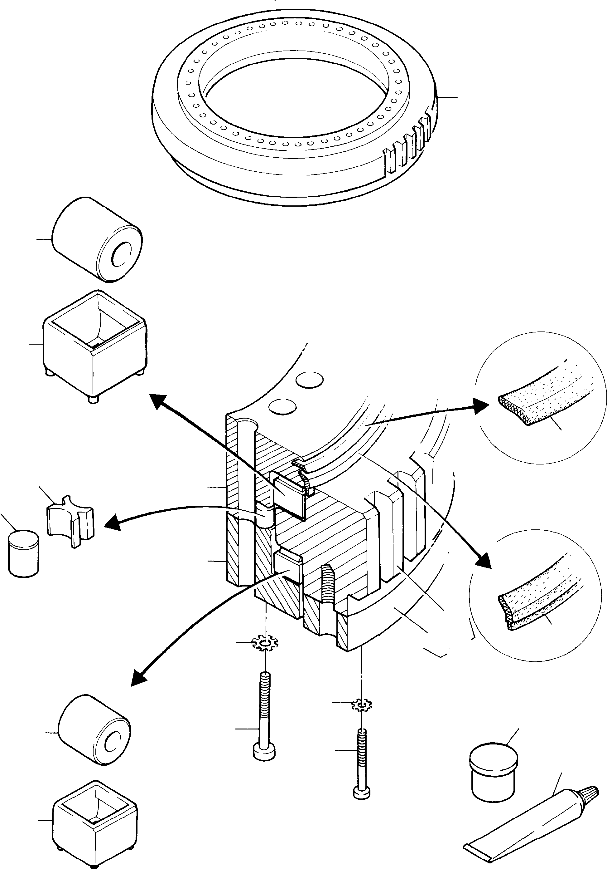 Bearing race No field repair item 642 503 40 KOMATSU