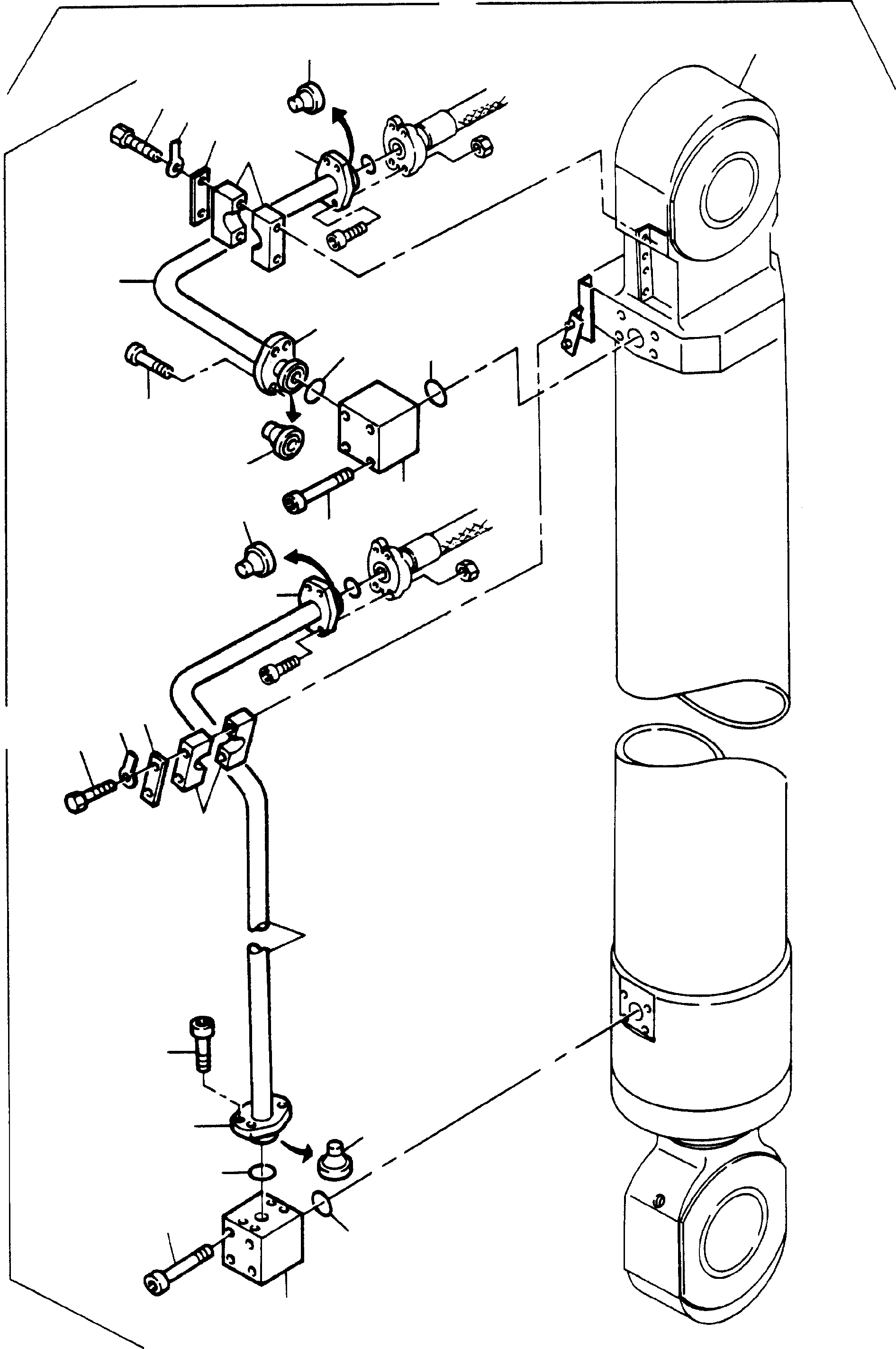 Pipes assy. fig-nos: 04-21 460 353 40 KOMATSU
