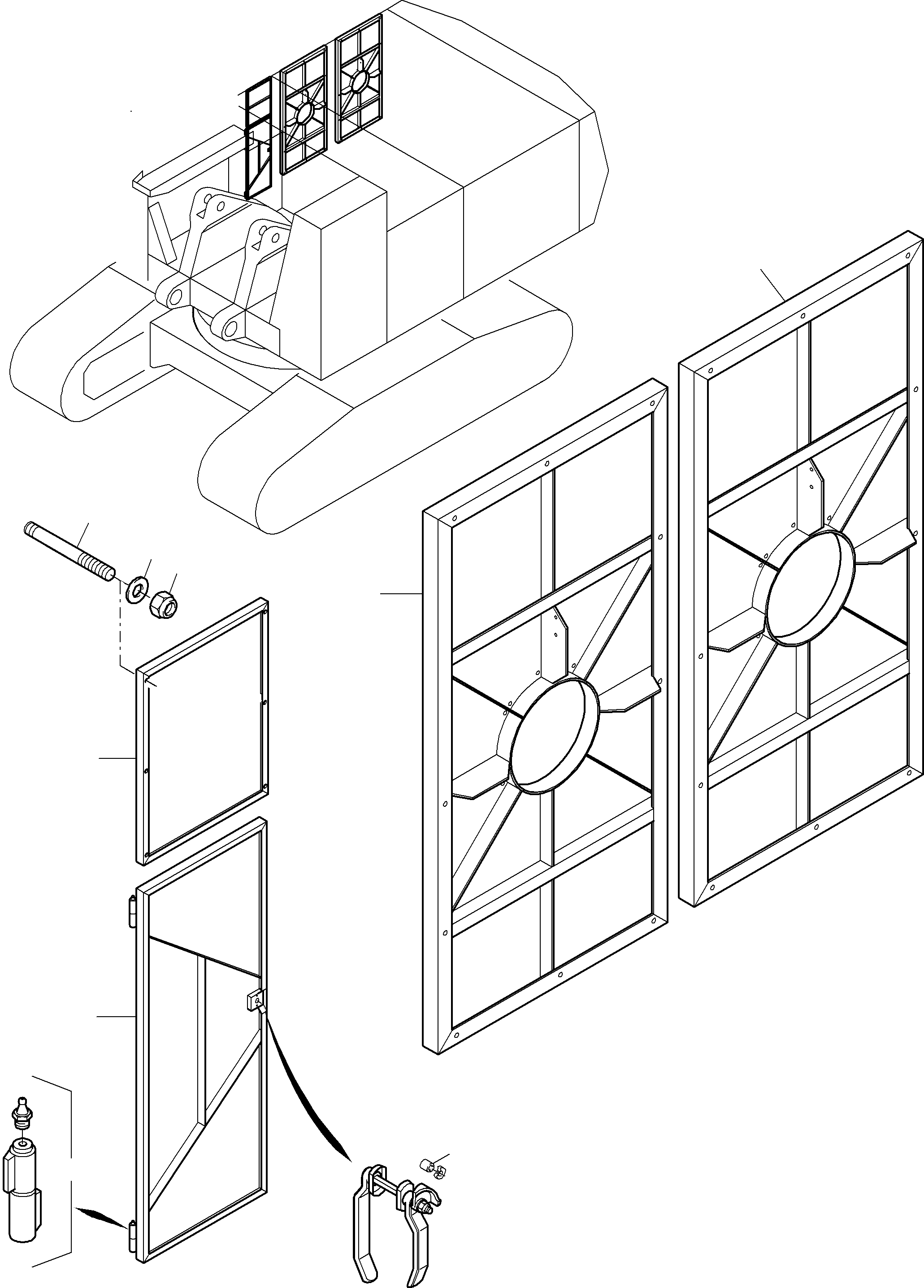 Outer door 899 198 40 KOMATSU