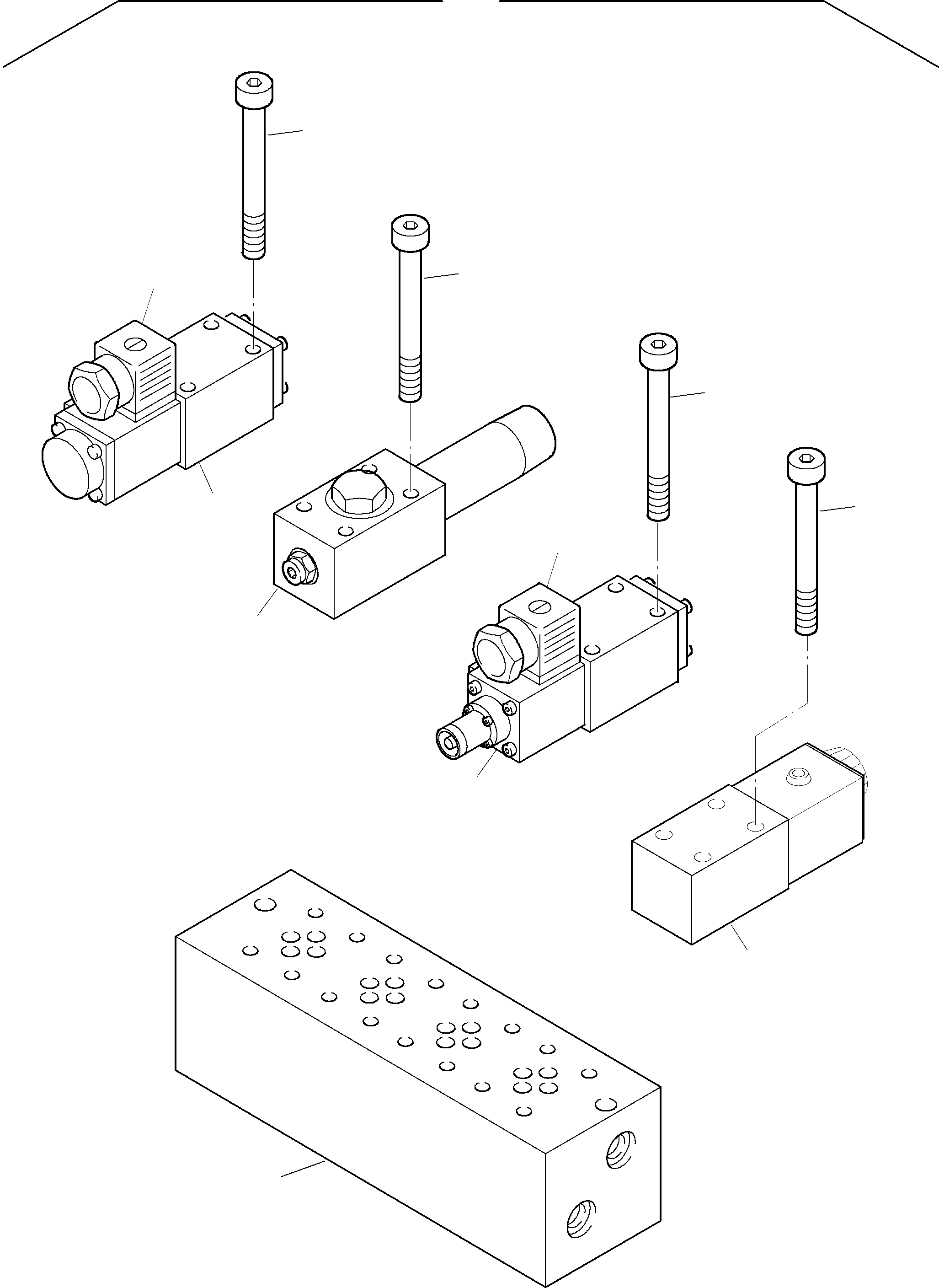Multi-station manifold block 896 720 40 KOMATSU