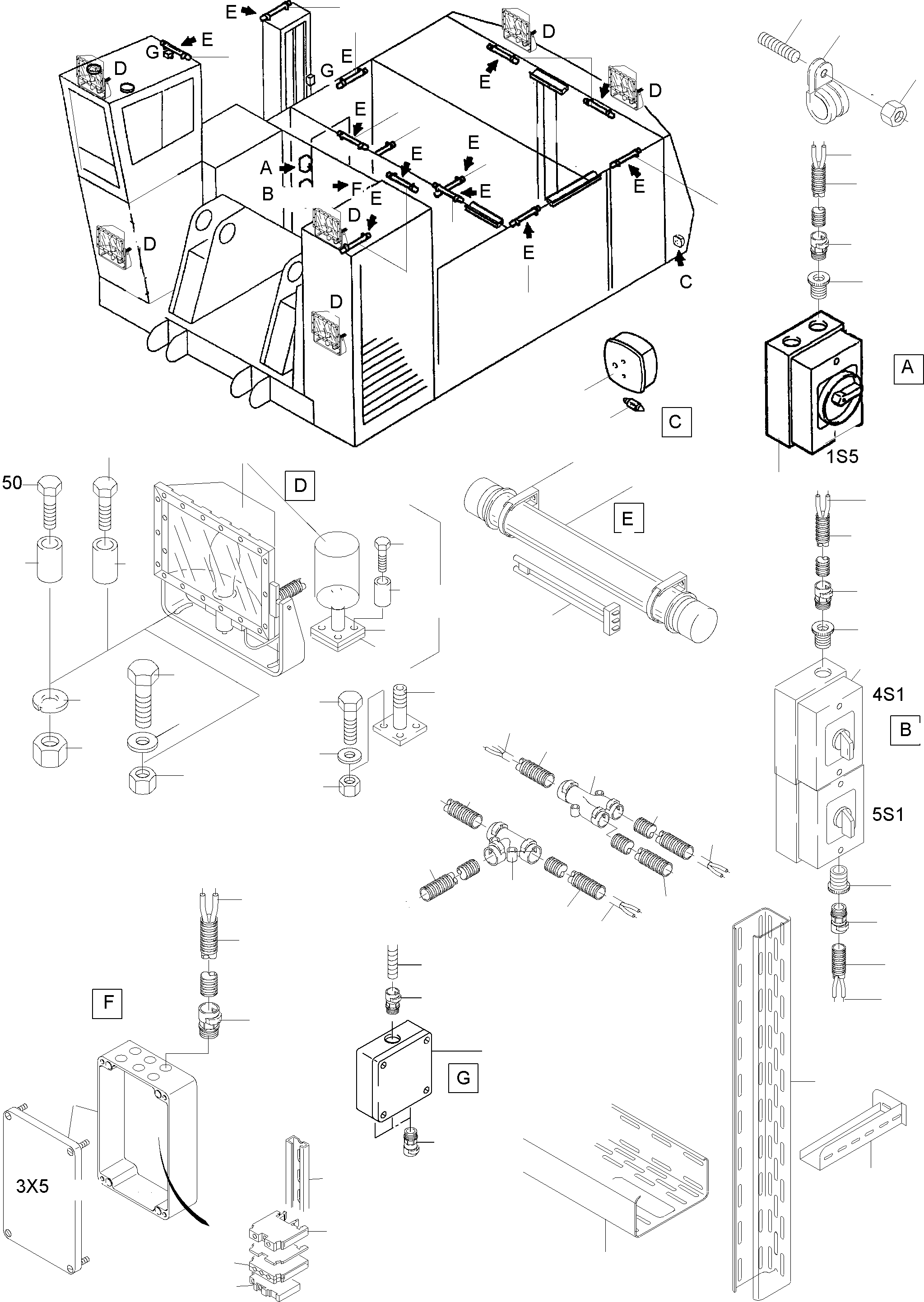 Фонарь 507 372 99 KOMATSU