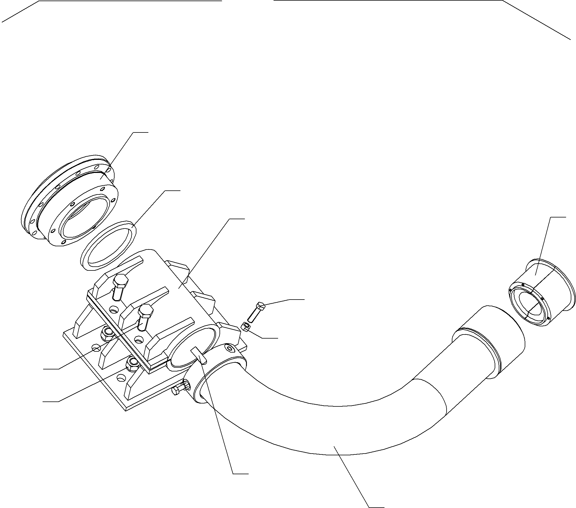 Pipe bend 797 520 73 KOMATSU