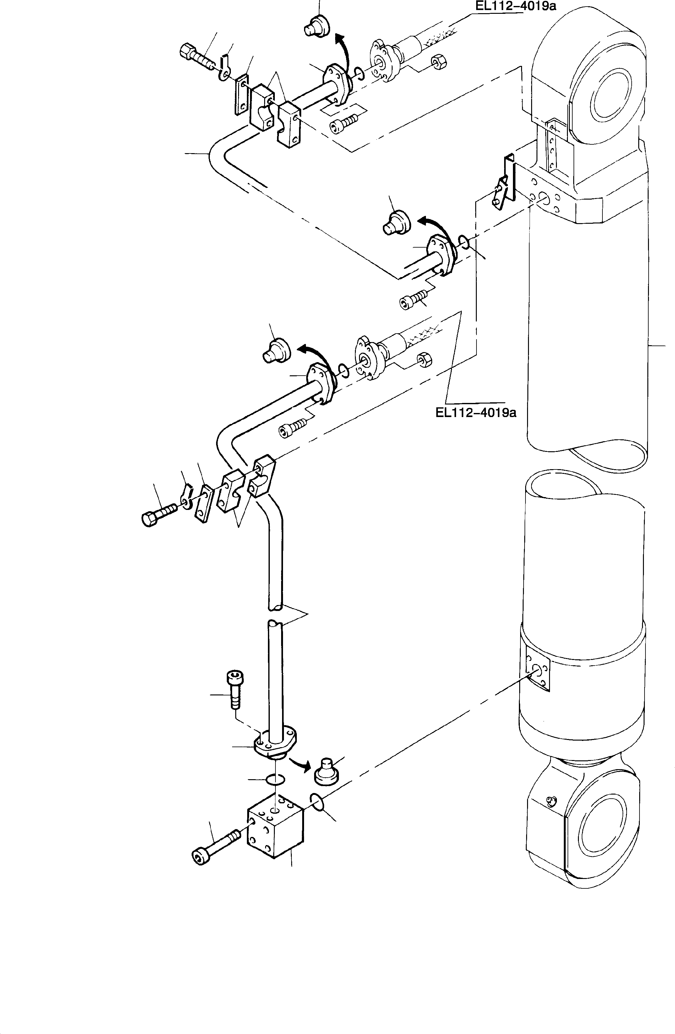 Pipe, assy. Ø 65, 763 913 73 KOMATSU