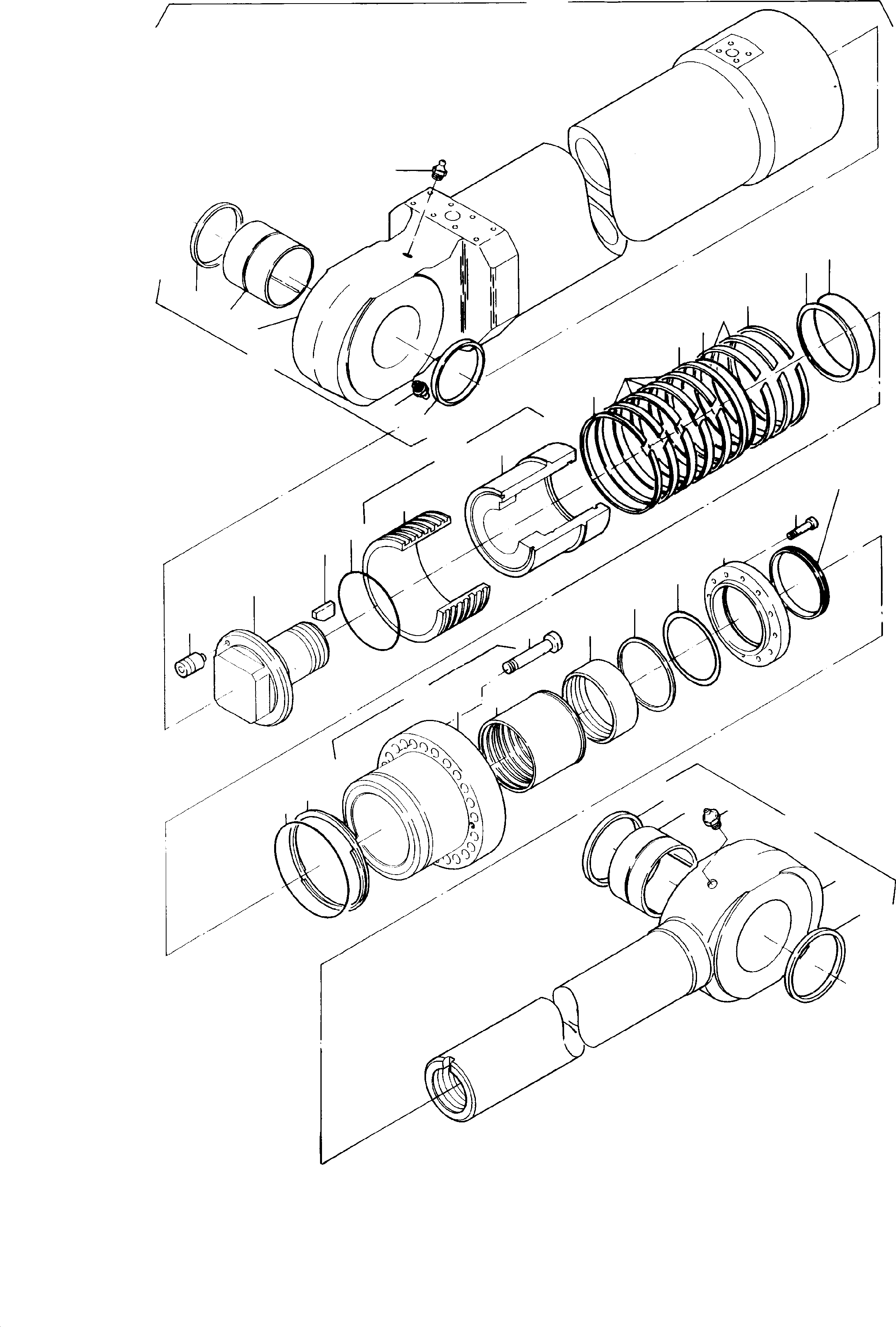 комплект уплотнений - piston consist. of fig-nos: 10,14-19 694 722 KOMATSU